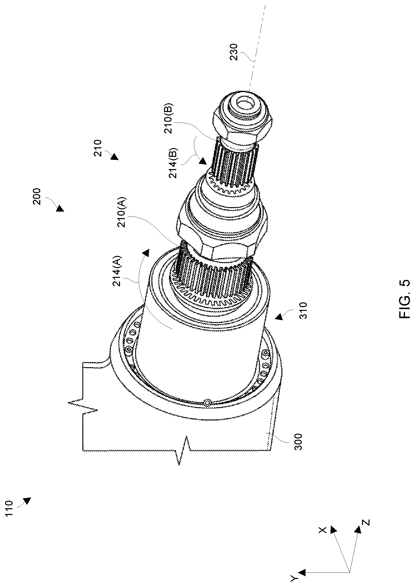 Patent US12104978 Figure 5 – Utilizing a gear box break-in assembly