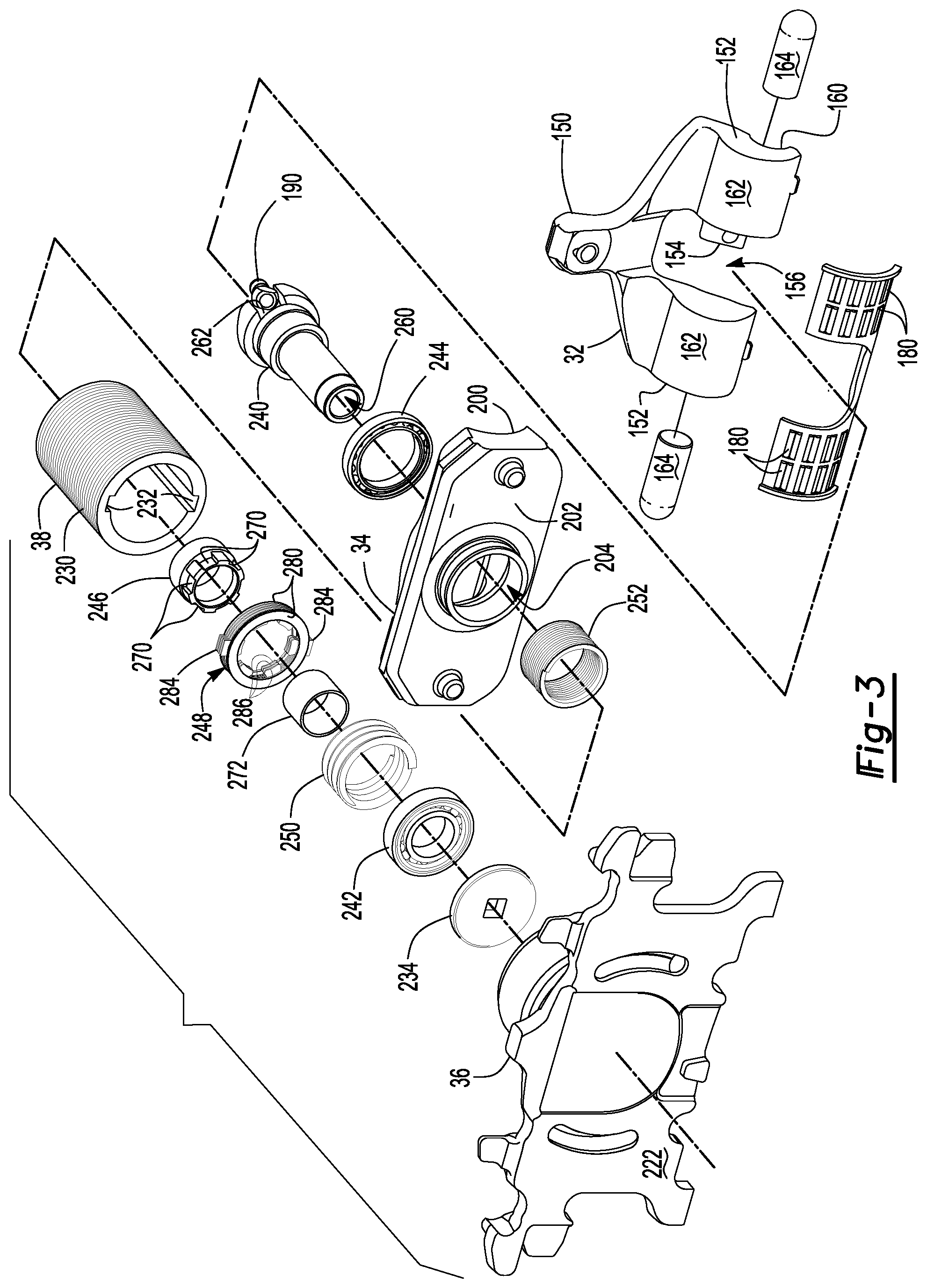 Patent US12104982 Figure 3 – Brake caliper housing and a method of checking sealing of same