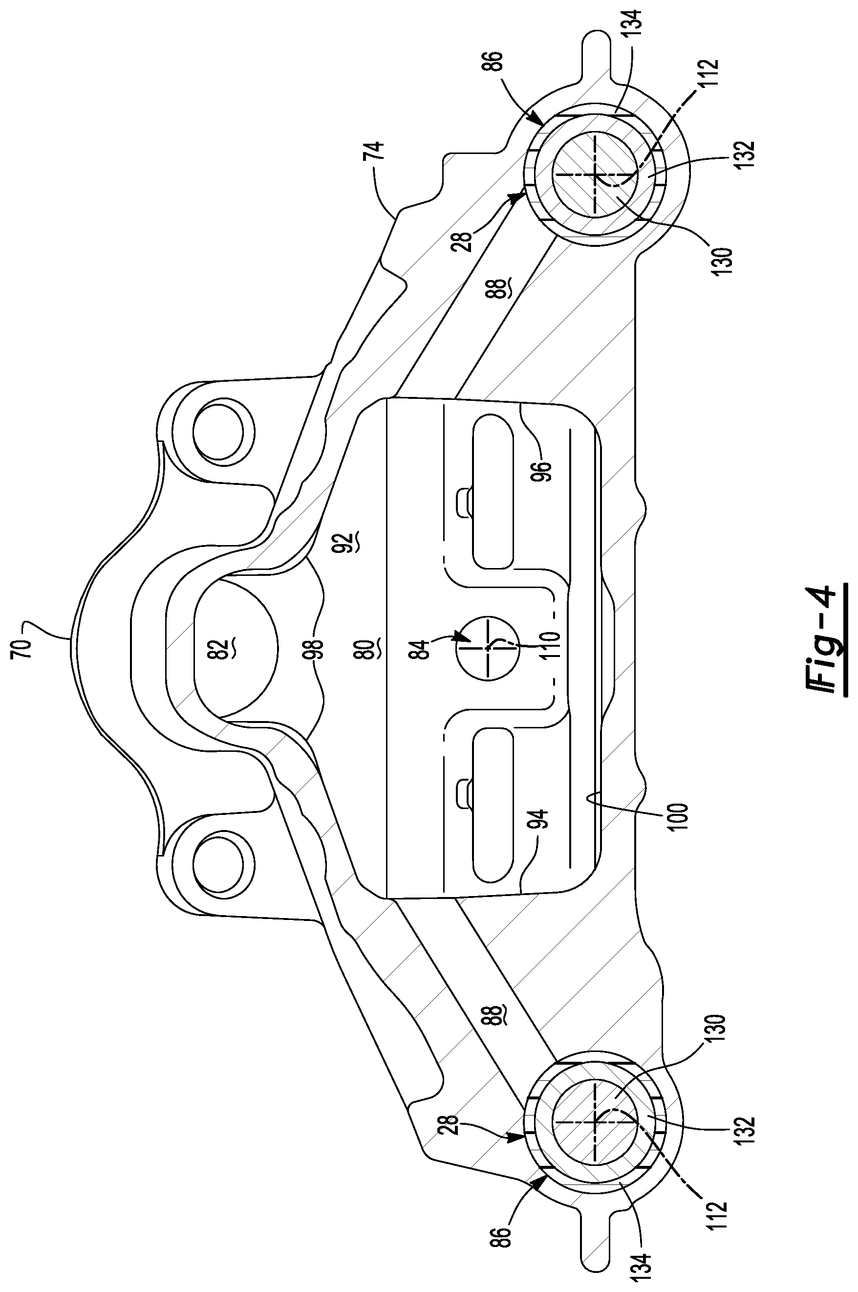 Patent US12104982 Figure 4 – Brake caliper housing and a method of checking sealing of same