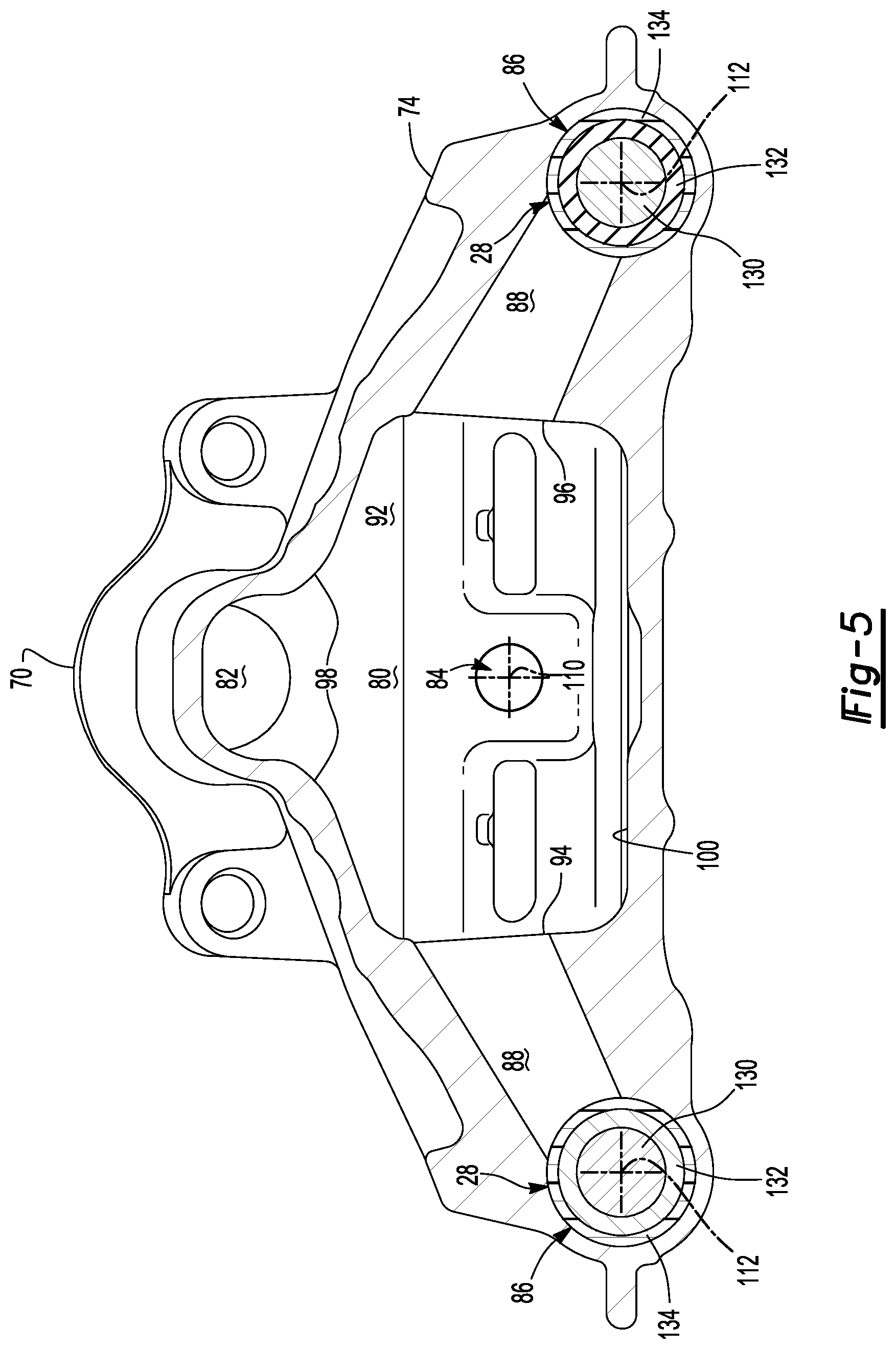 Patent US12104982 Figure 5 – Brake caliper housing and a method of checking sealing of same