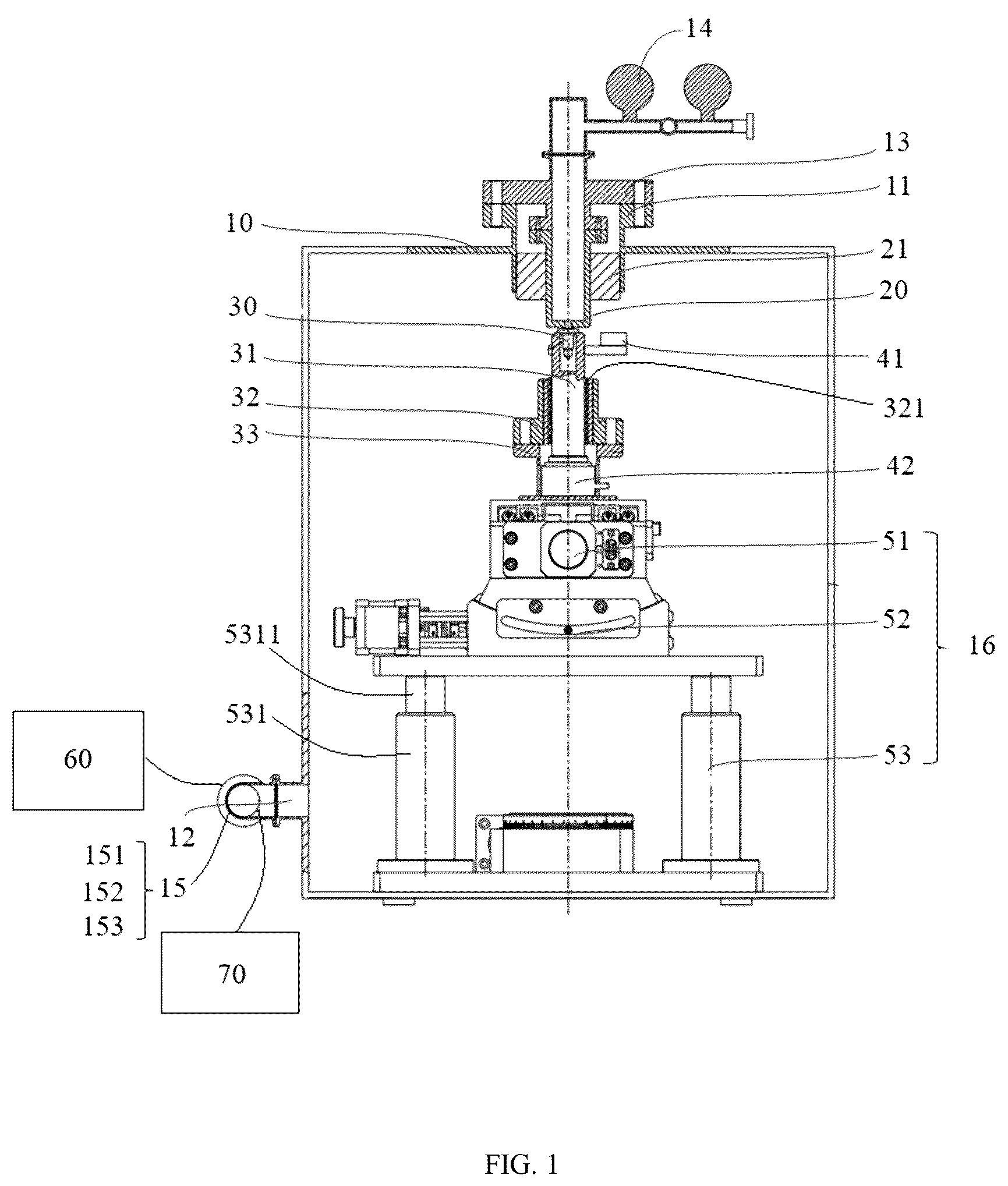 Patent US12104984 Figure 1 – Test device for detecting sealing performance of one-way valve