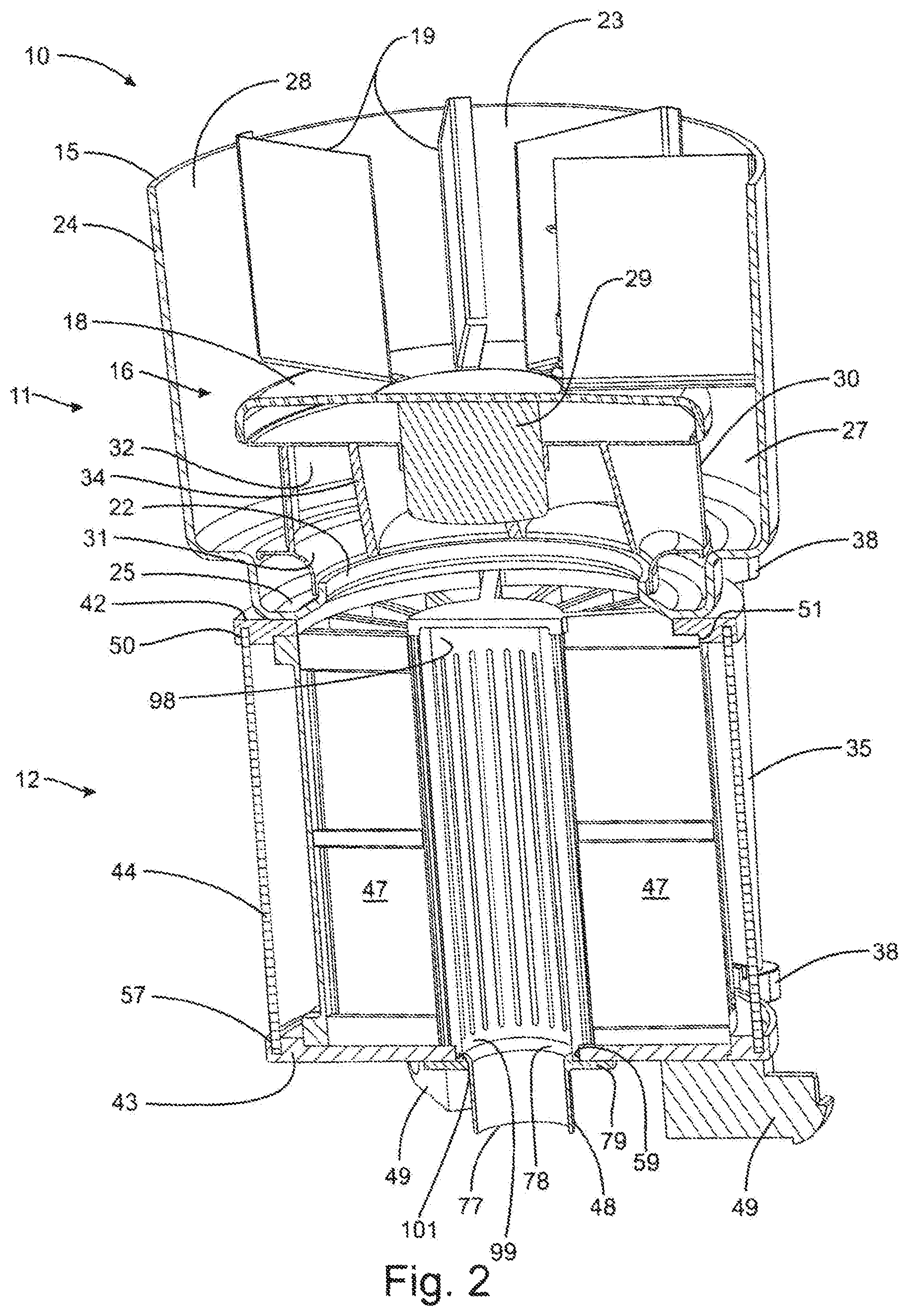 Patent US12104991 Figure 2 – Particle concentrator