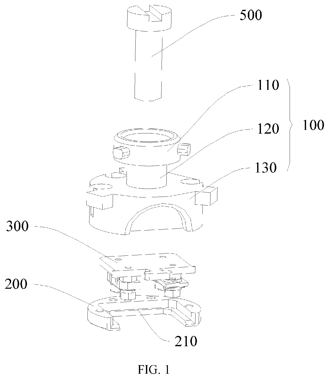 Patent US12104996 Figure 1 – Flat plate sample holder expansion structure used in vacuum