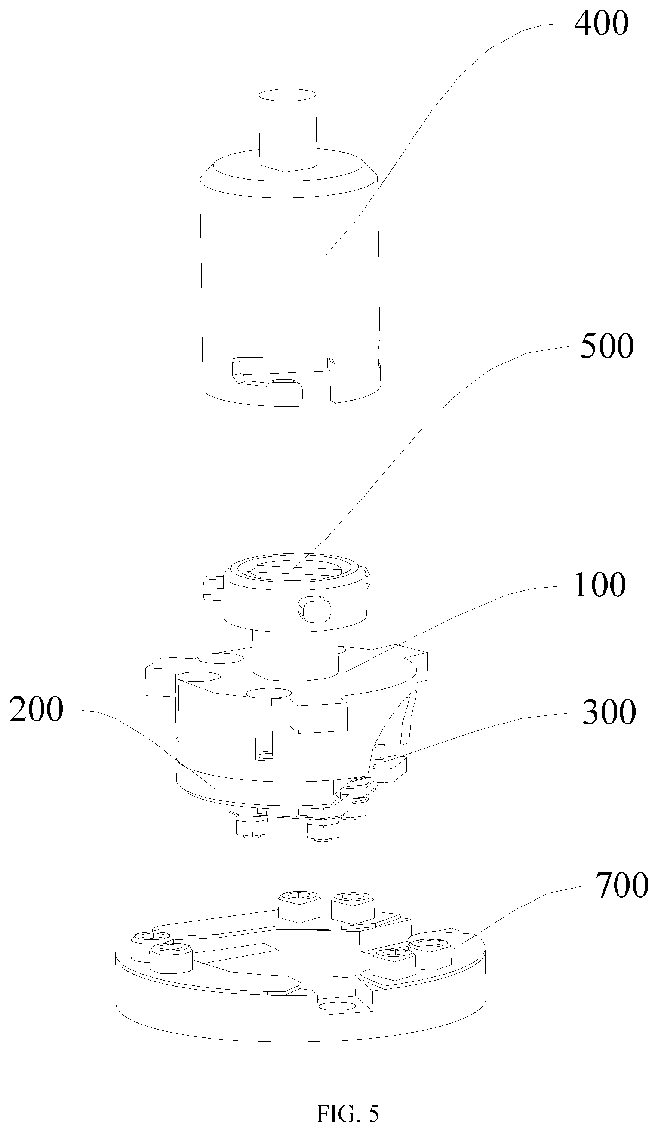 Patent US12104996 Figure 4 – Flat plate sample holder expansion structure used in vacuum