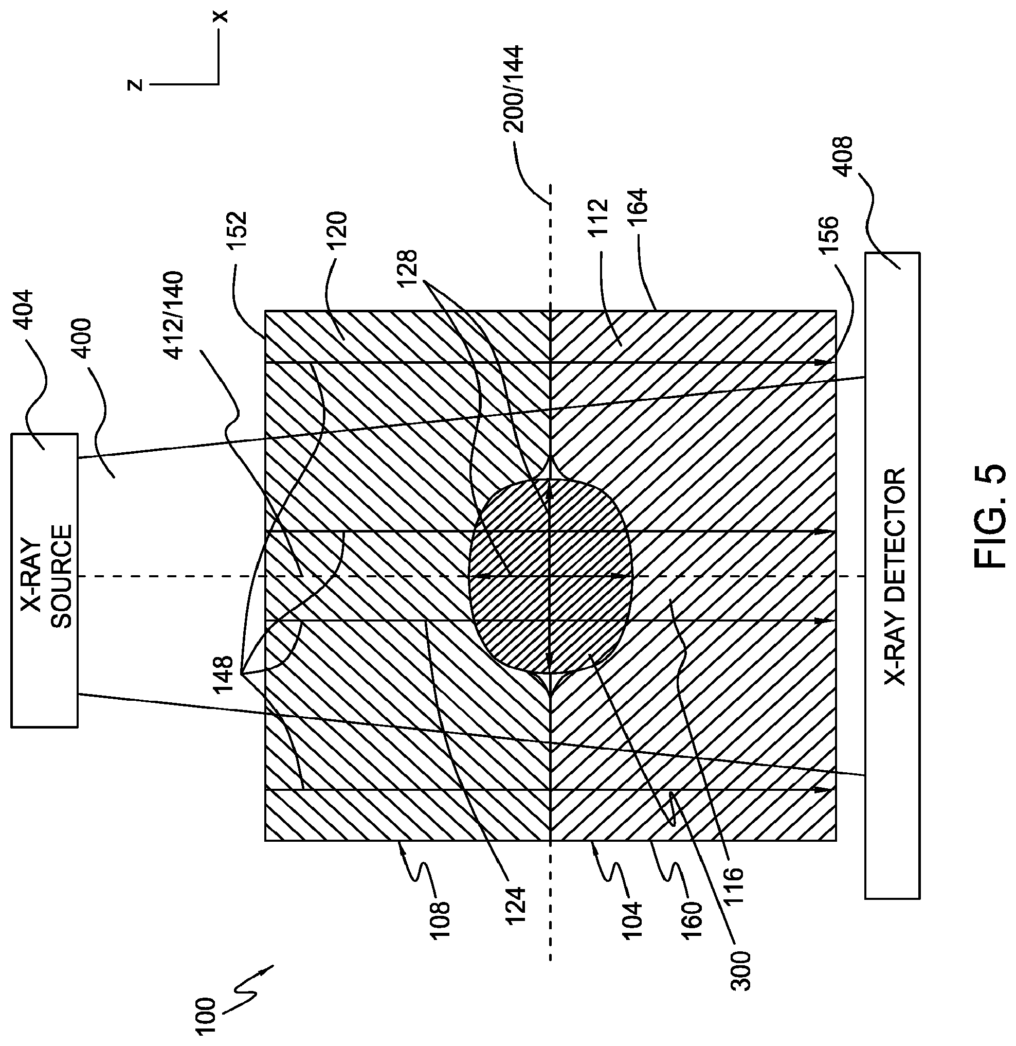 Patent US12104997 Figure 5 – Multi-axis specimen imaging device with embedded orientation markers