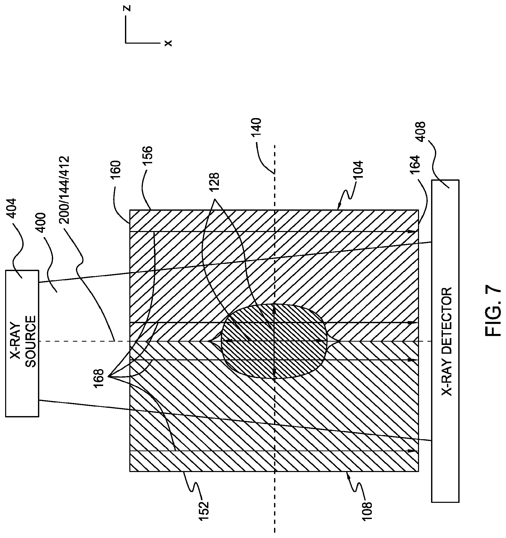 Patent US12104997 Figure 7 – Multi-axis specimen imaging device with embedded orientation markers