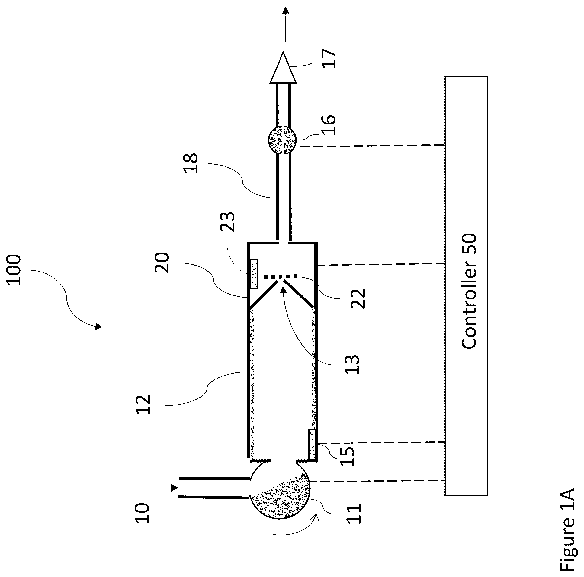Patent US12105002 — Pulsed condensation particle counter — Figure 1