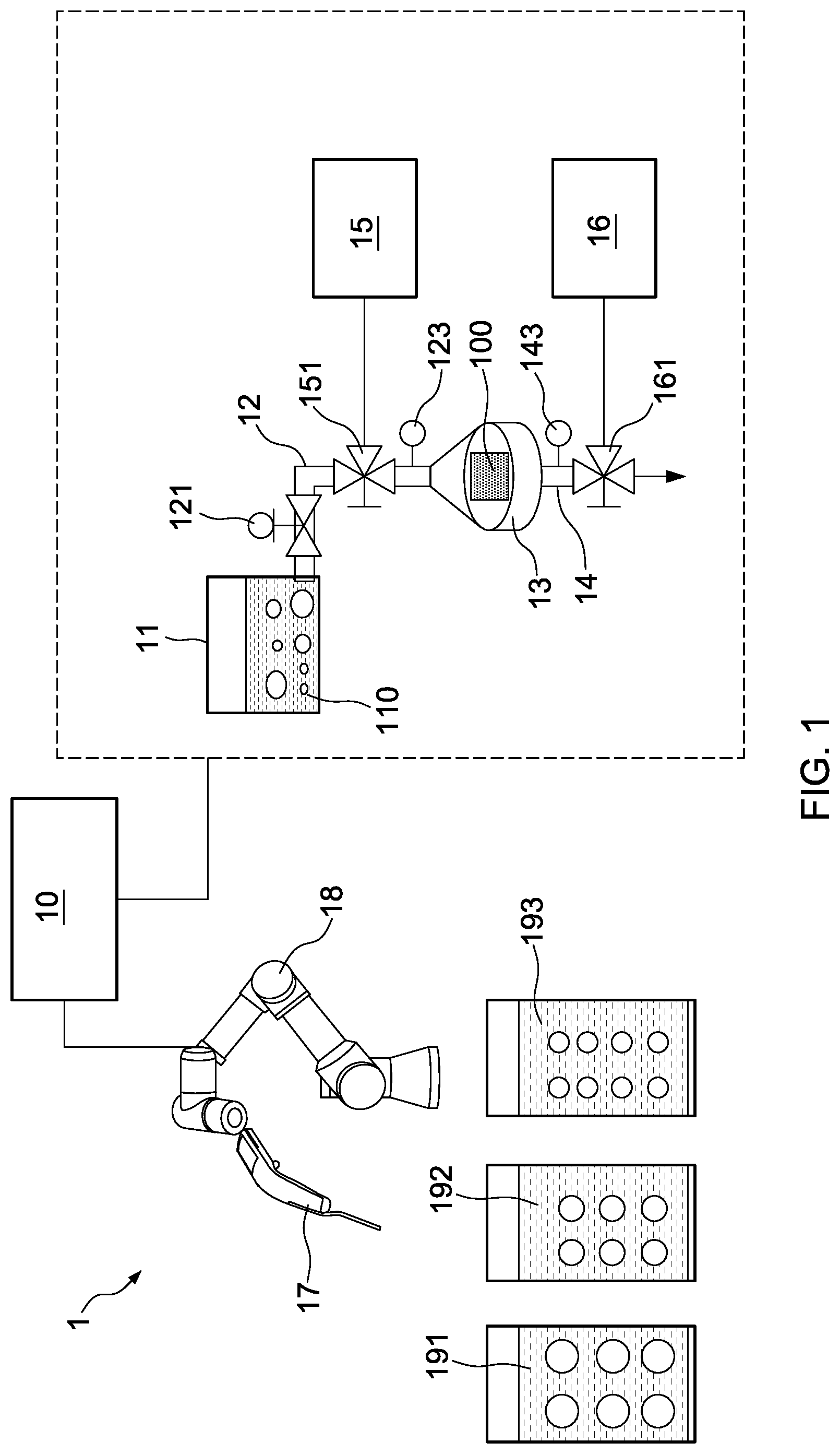 Patent US12105003 Figure 1 – System and method for testing a filter
