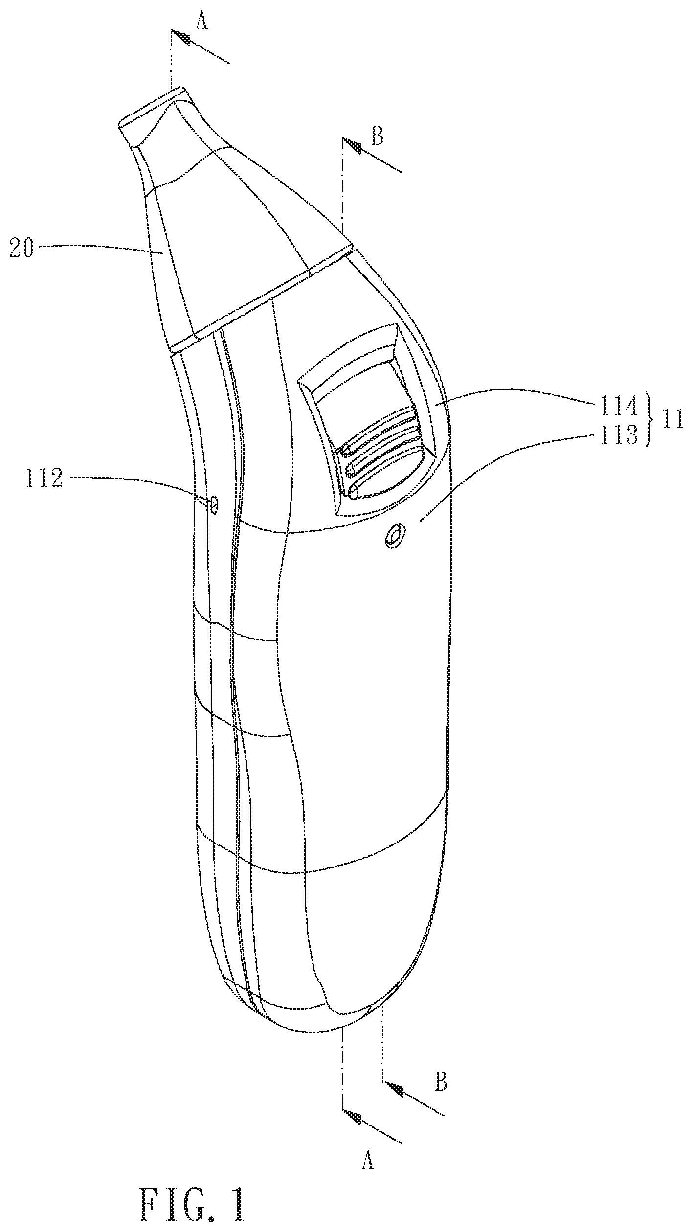 Patent US12105006 Figure 1 – Gas detection system for gynecological disease detection and detection method using the same