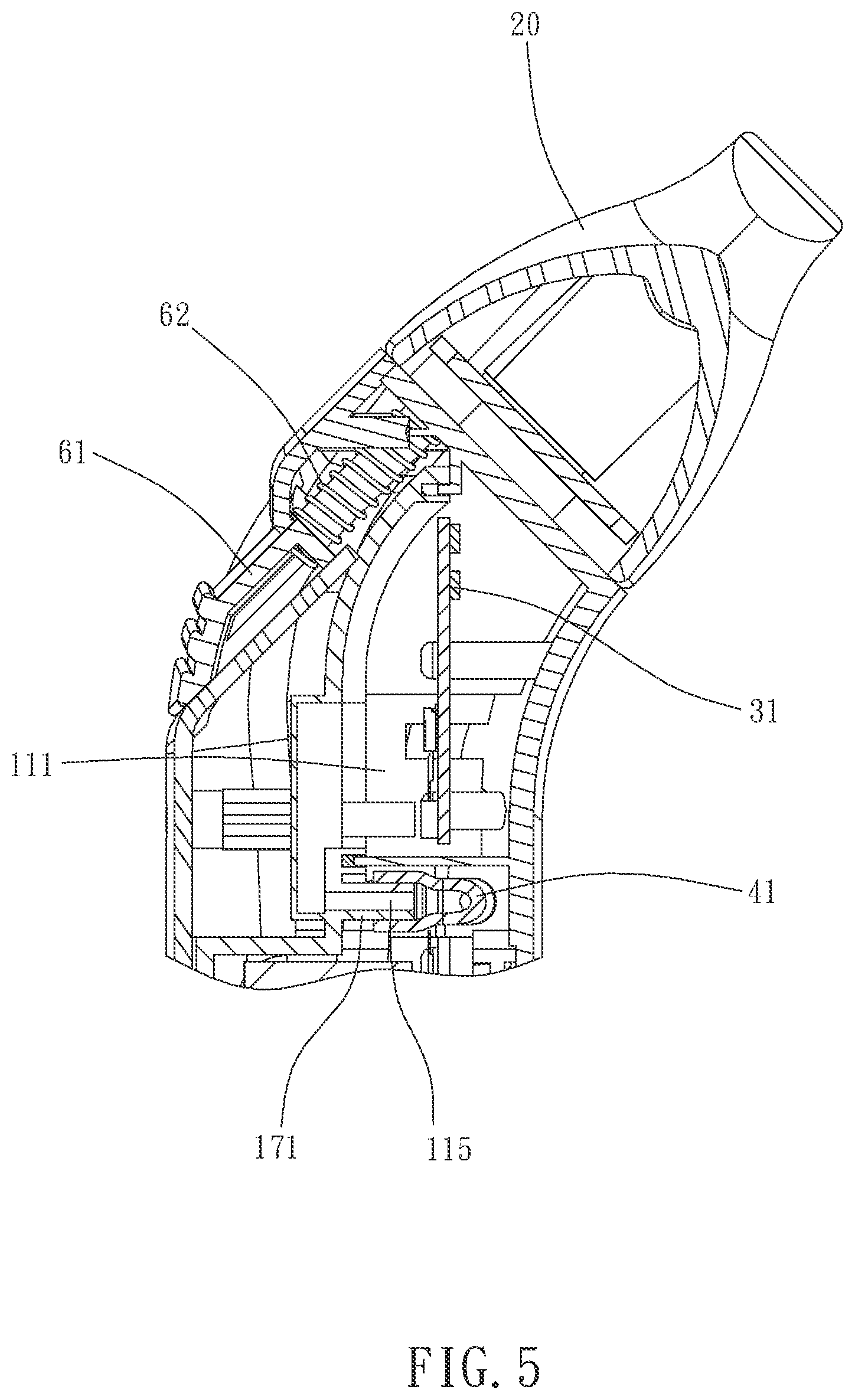 Patent US12105006 Figure 5 – Gas detection system for gynecological disease detection and detection method using the same