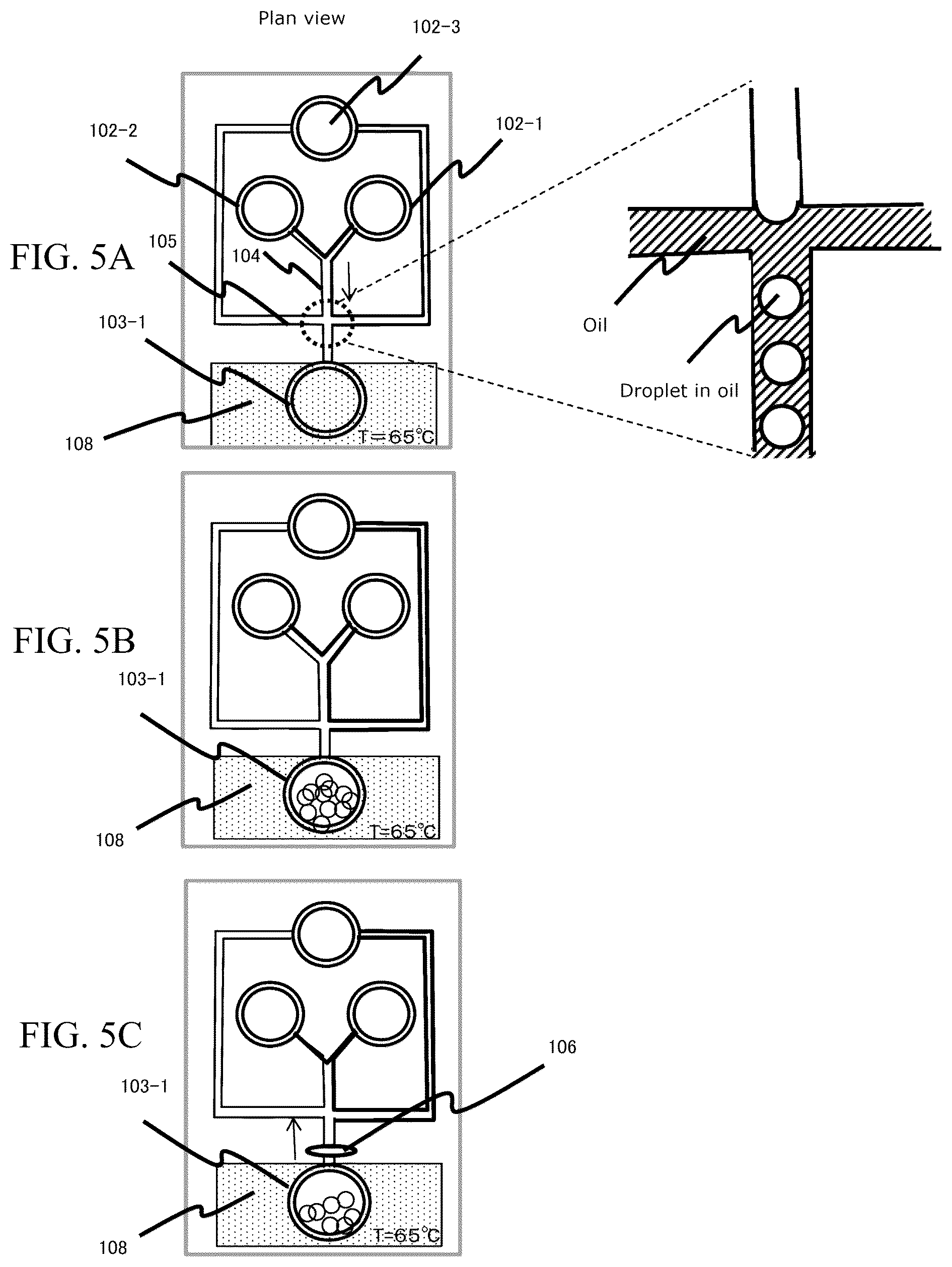 Patent US12105007 Figure 5 – Fine particle dispensing device, fine particle analysis device, reaction detection device, and method using said devices