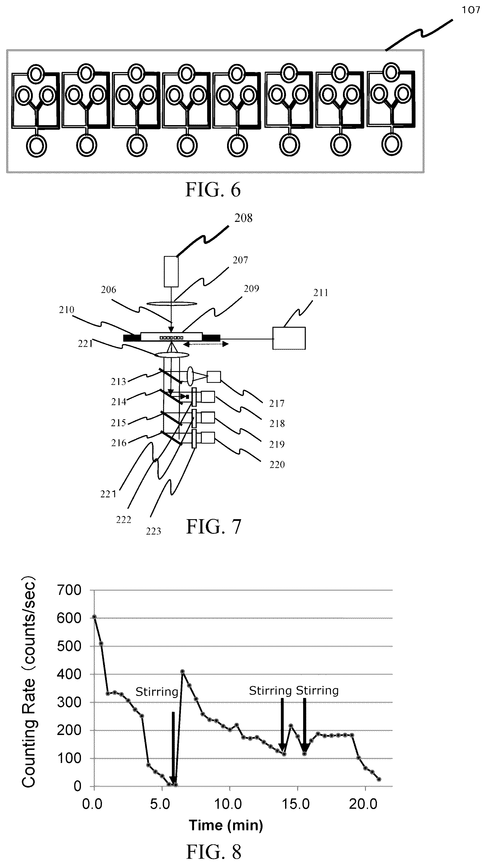 Patent US12105007 Figure 6 – Fine particle dispensing device, fine particle analysis device, reaction detection device, and method using said devices