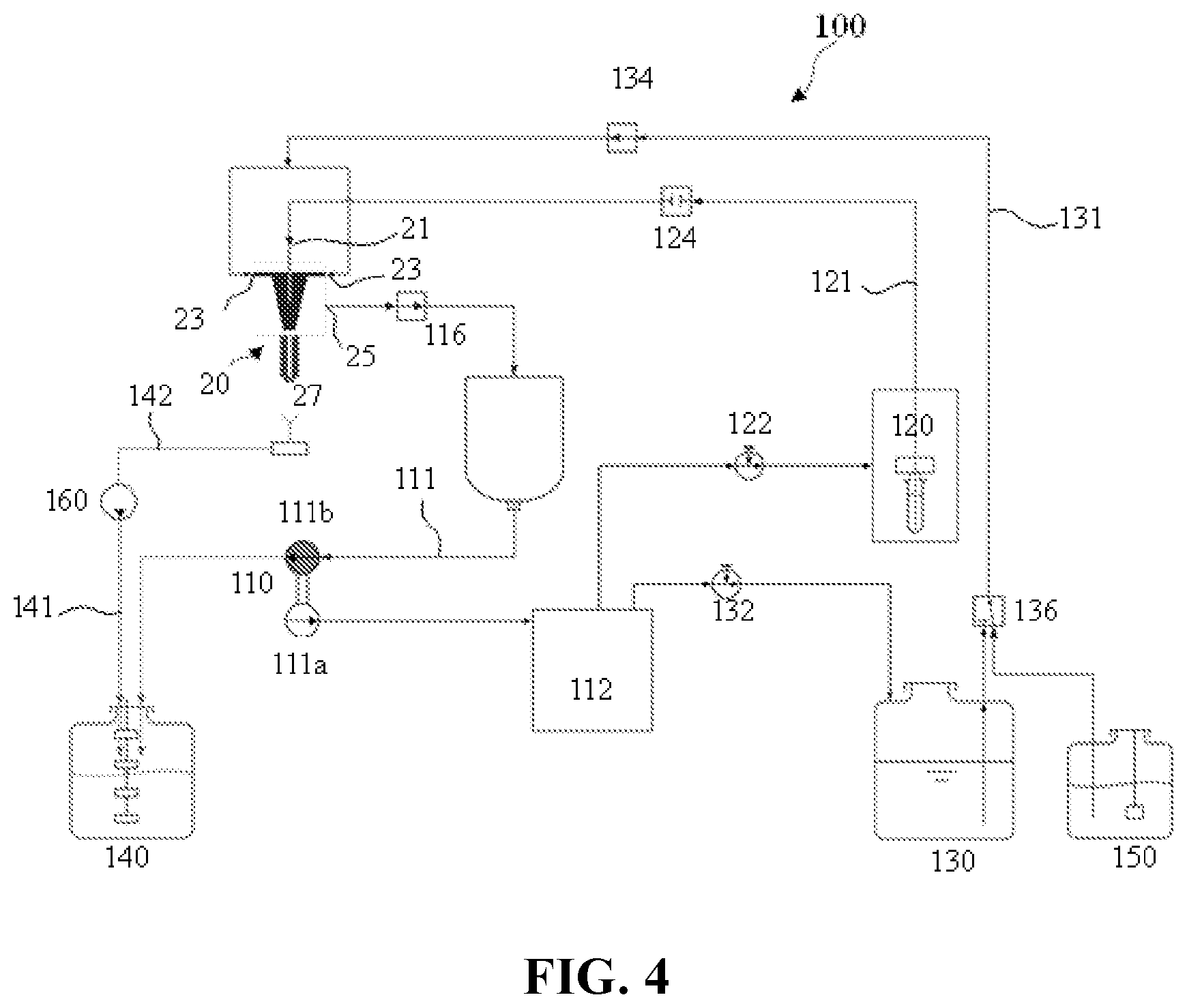 Patent US12105008 Figure 4 – Fluid system and sample processor including fluid system
