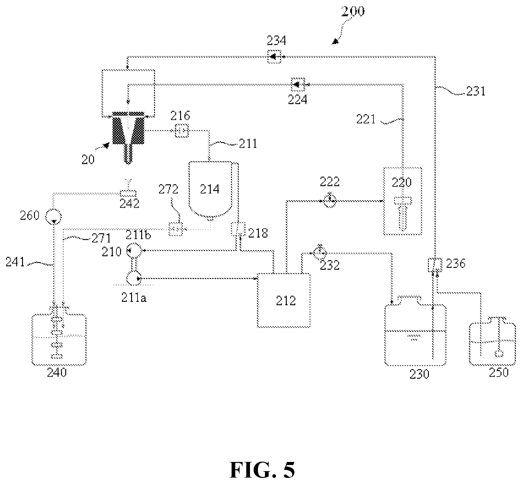 Patent US12105008 Figure 5 – Fluid system and sample processor including fluid system