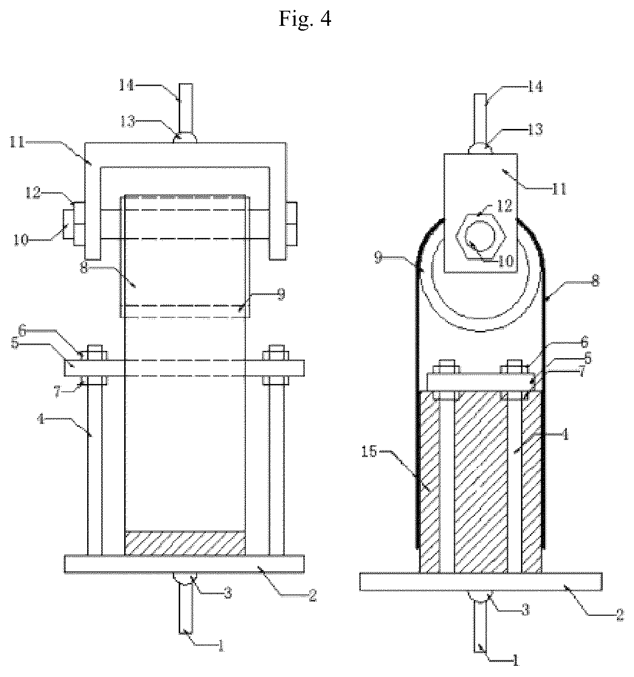Patent US12105015 Figure 6 – Concrete test loading frame
