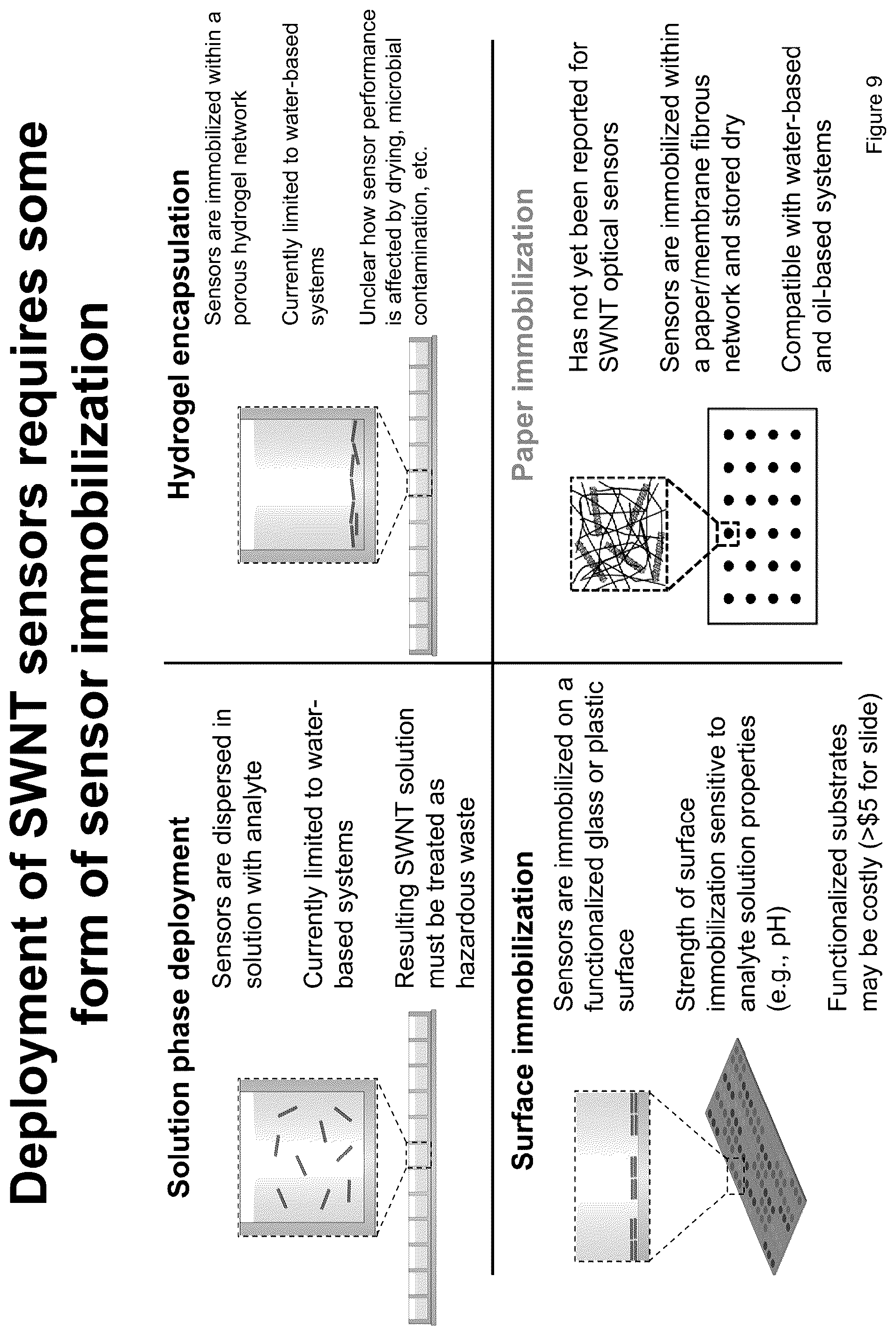 Patent US12105024 Figure 17 – Substrate-immobilized optical nanosensors