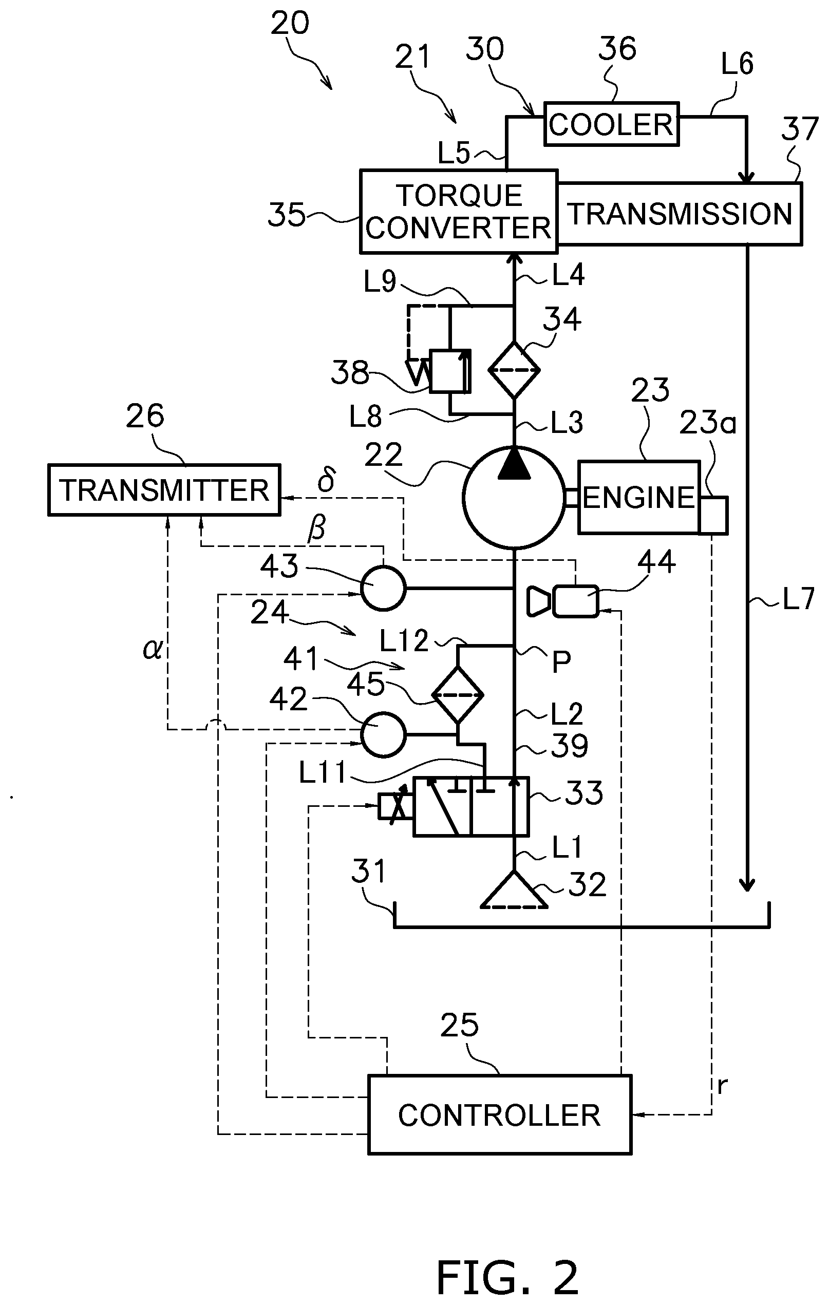 Patent US12105025 Figure 2 – Inspection device for hydraulic equipment, inspection system for hydraulic equipment, work vehicle, and inspection method for hydraulic equipment