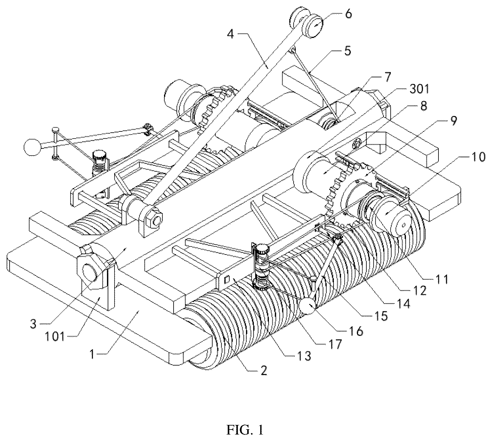 Patent US12105051 Figure 1 – Detection apparatus and detection system for railway bridge duct concrete compactness