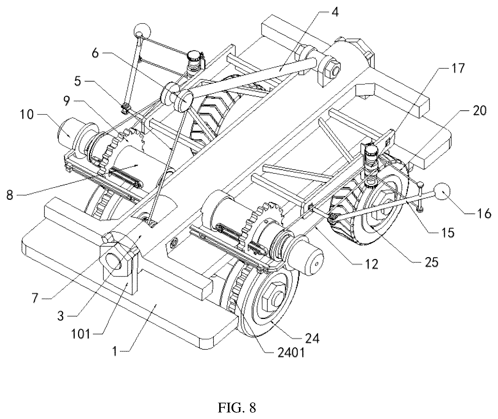 Patent US12105051 Figure 5 – Detection apparatus and detection system for railway bridge duct concrete compactness
