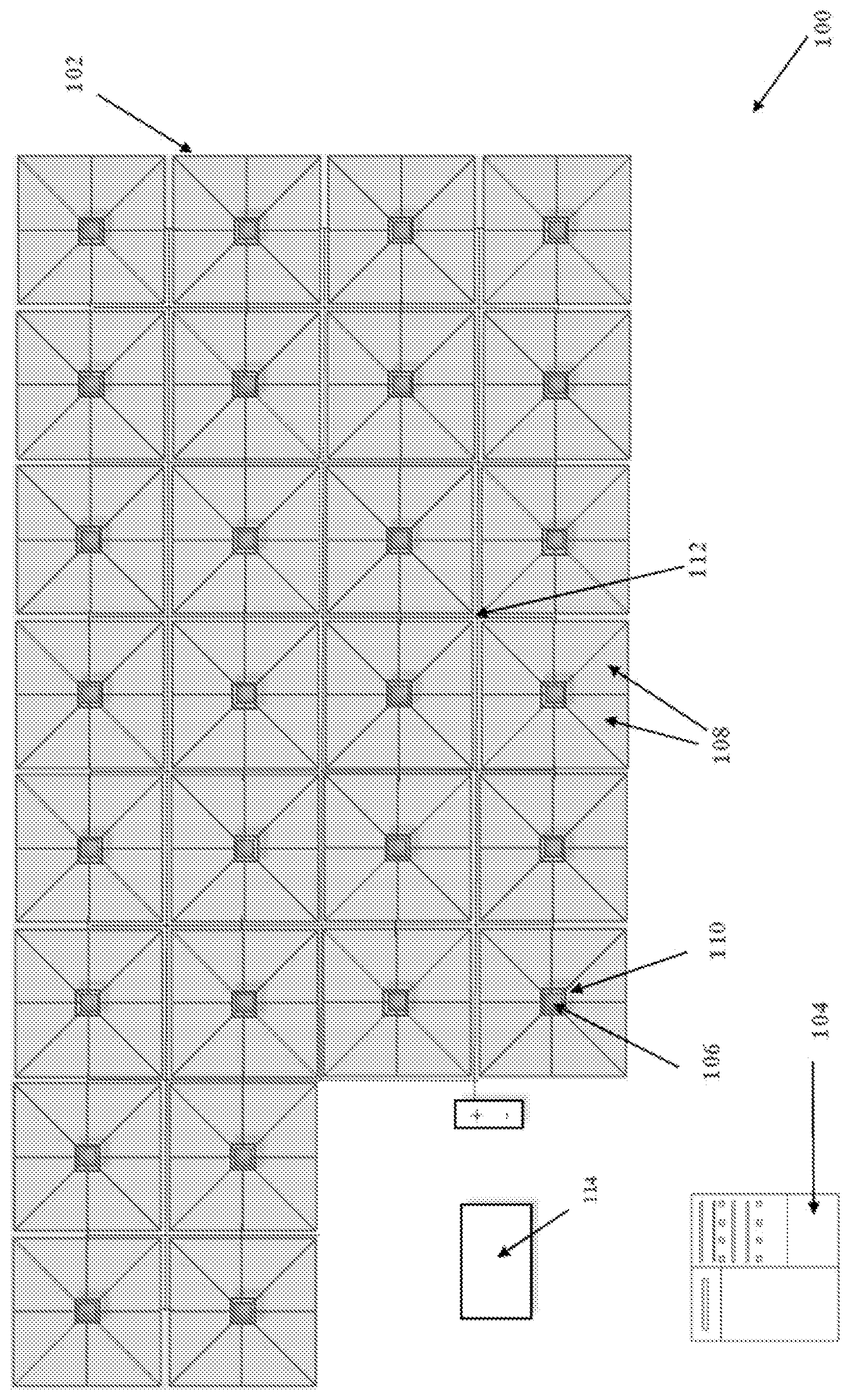 Patent US12105061 Figure 1 – Devices, systems and method for flooring performance testing