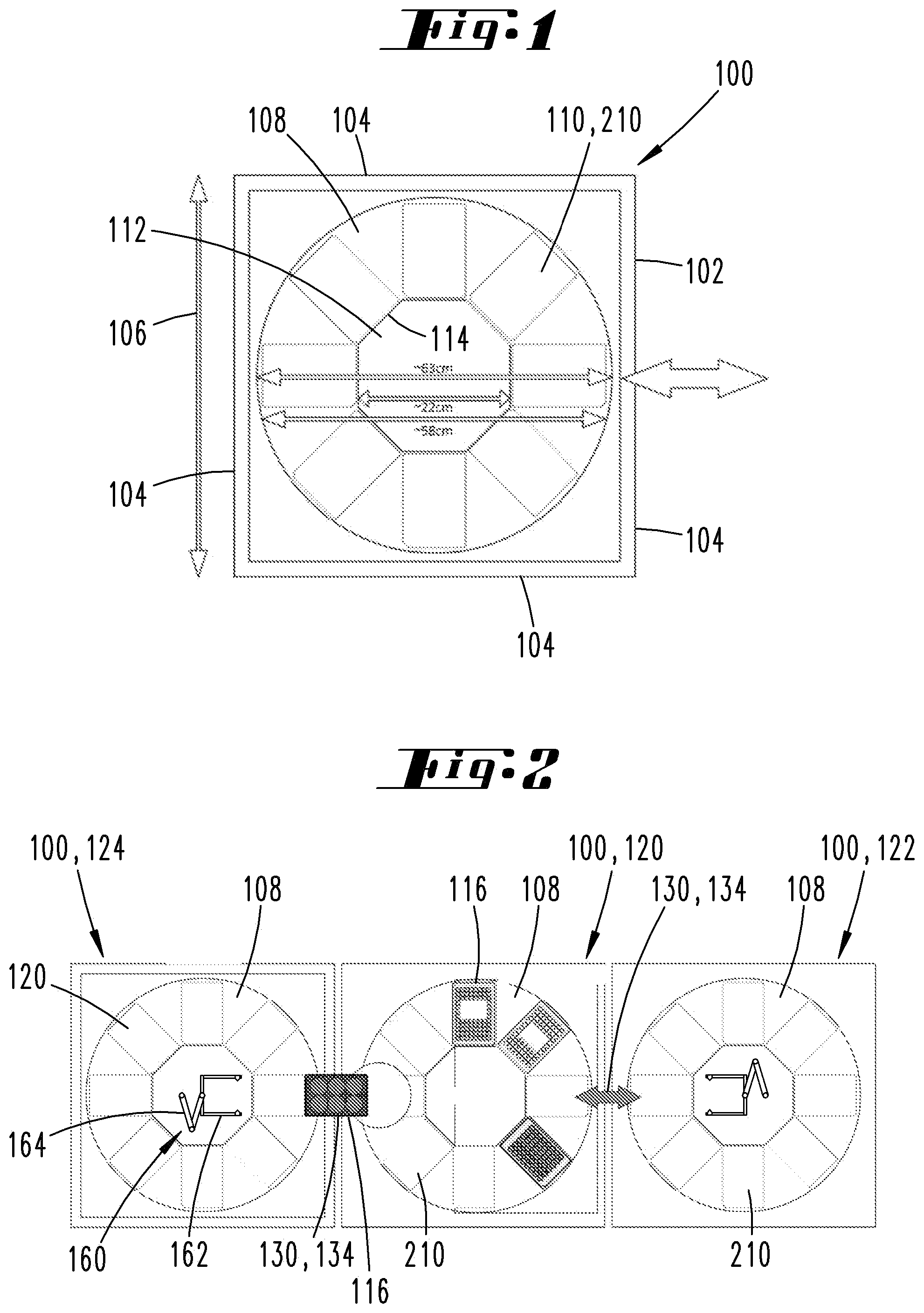 Patent US12105106 Figure 1 – Process module for an automated biology system