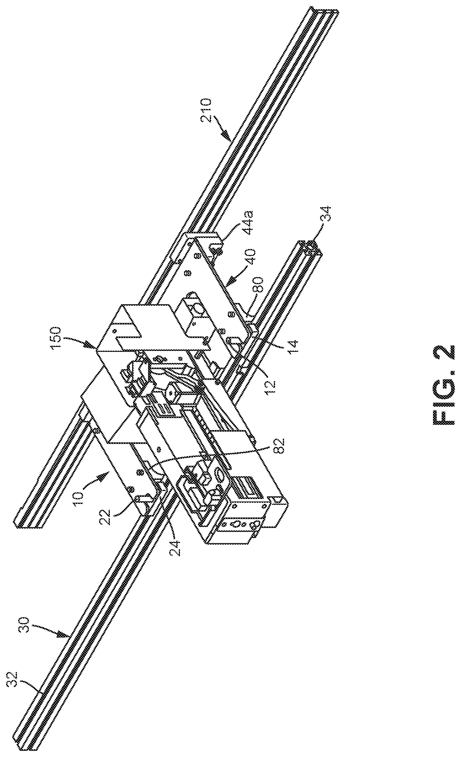 Patent US12105107 Figure 2 – Jig for positioning and securing a first console with respect to a second console