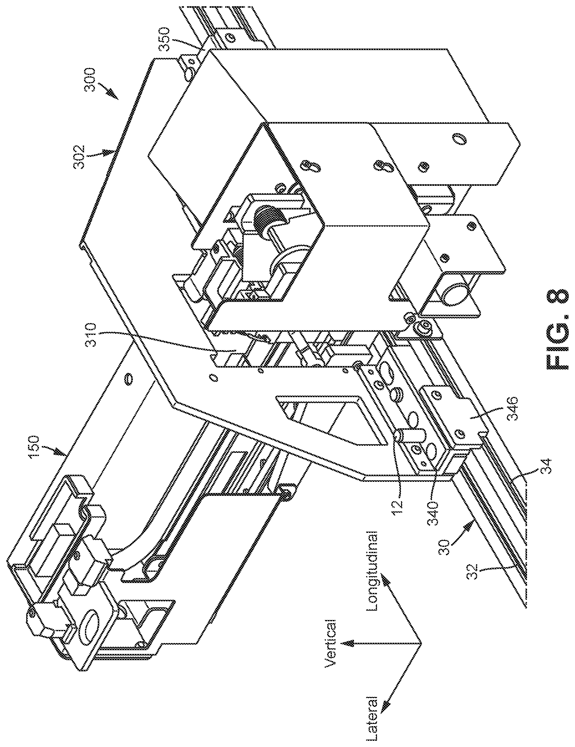 Patent US12105107 Figure 7 – Jig for positioning and securing a first console with respect to a second console