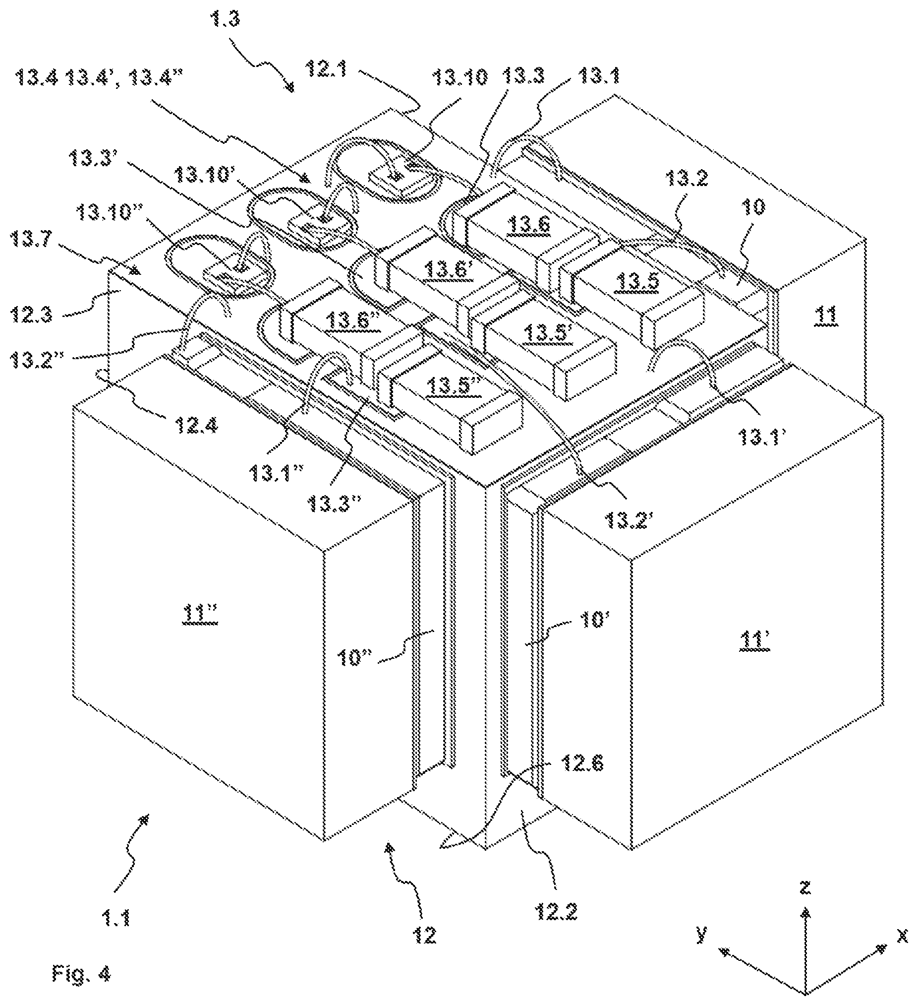 Patent US12105112 Figure 4 – Acceleration transducer