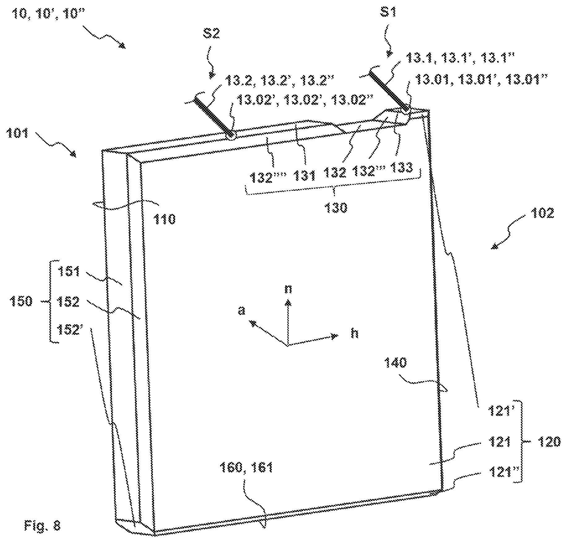 Patent US12105112 Figure 8 – Acceleration transducer