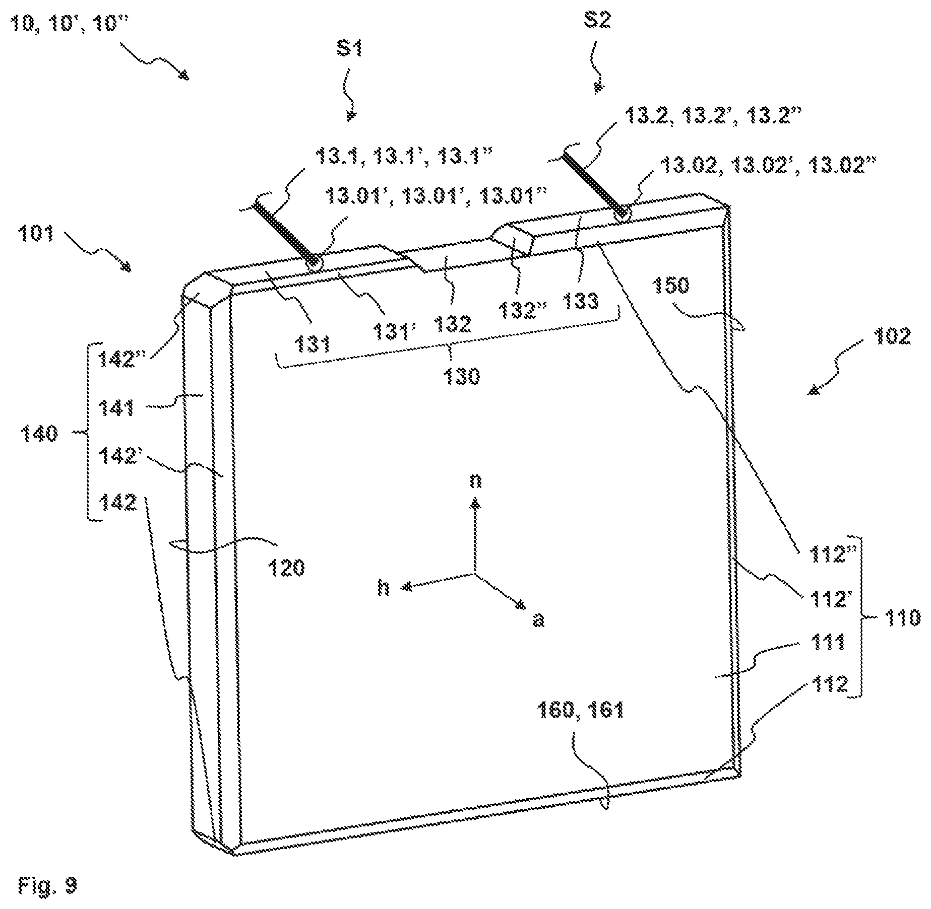 Patent US12105112 Figure 9 – Acceleration transducer