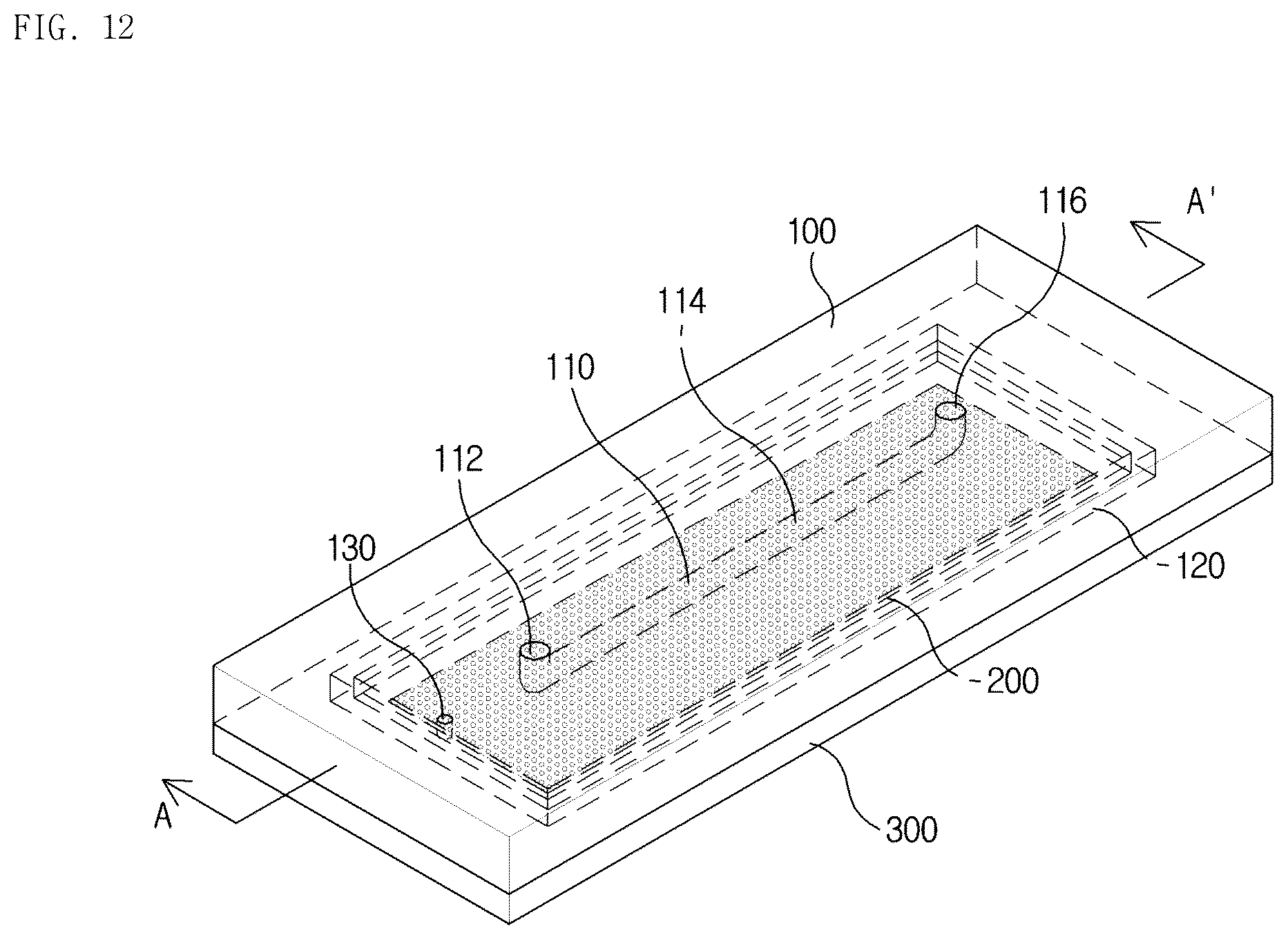 Patent US12105116 Figure 8 – Disposable flow velocity measuring device having predetermined sensitivity to pressure change by using various types of ultra-thin films