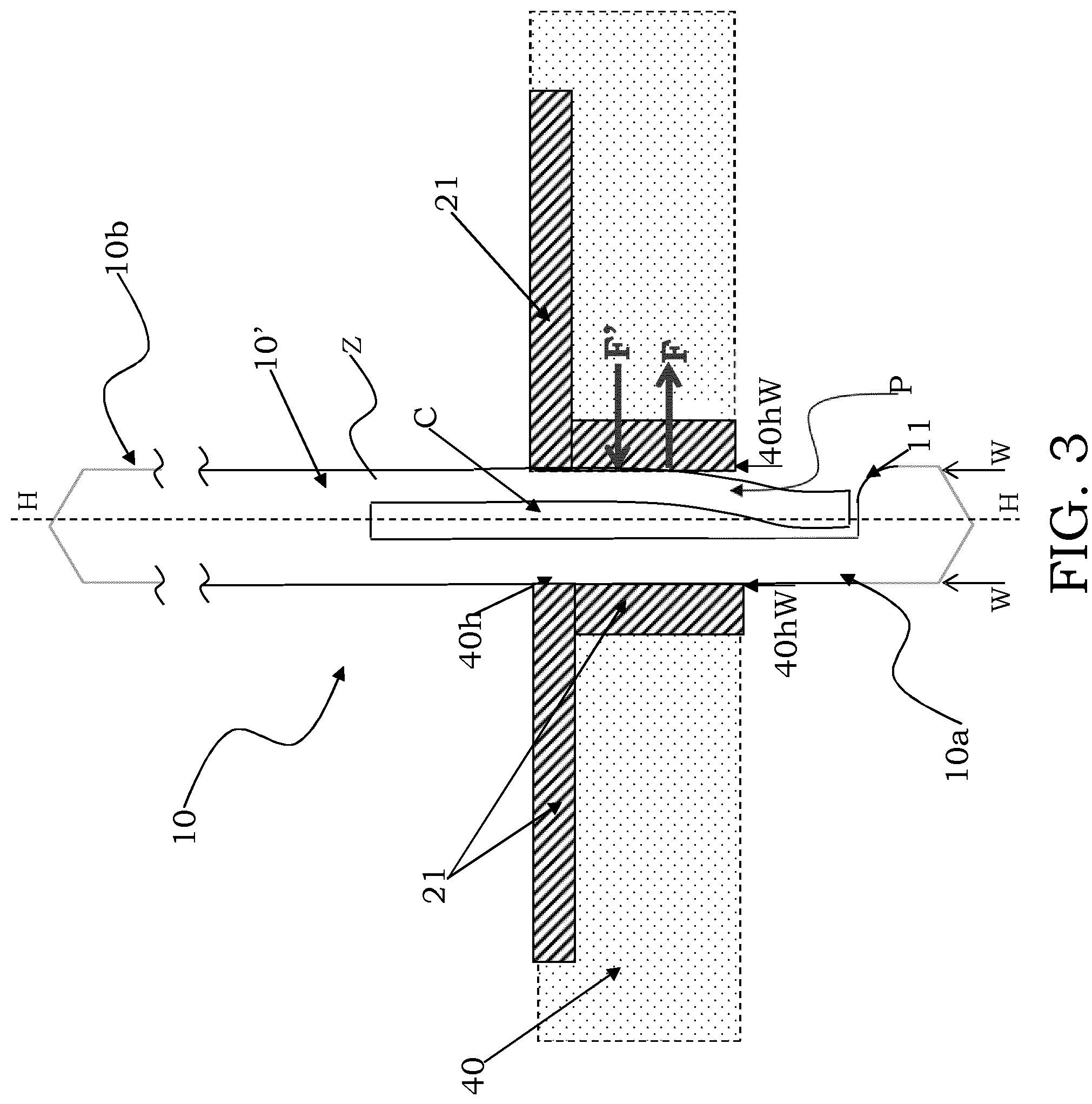 Patent US12105118 Figure 3 – Testing head with an improved contact between contact probes and guide holes