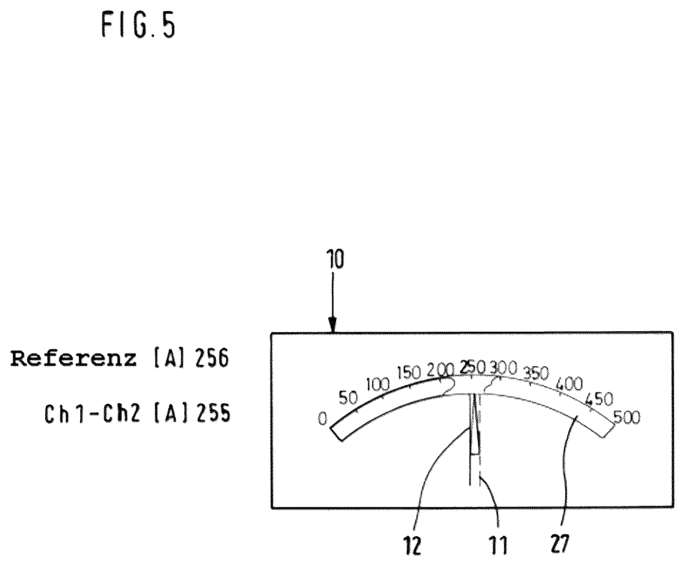 Patent US12105121 Figure 5 – Current sensor comprising a magnetic field sensor in a V-shaped arrangement
