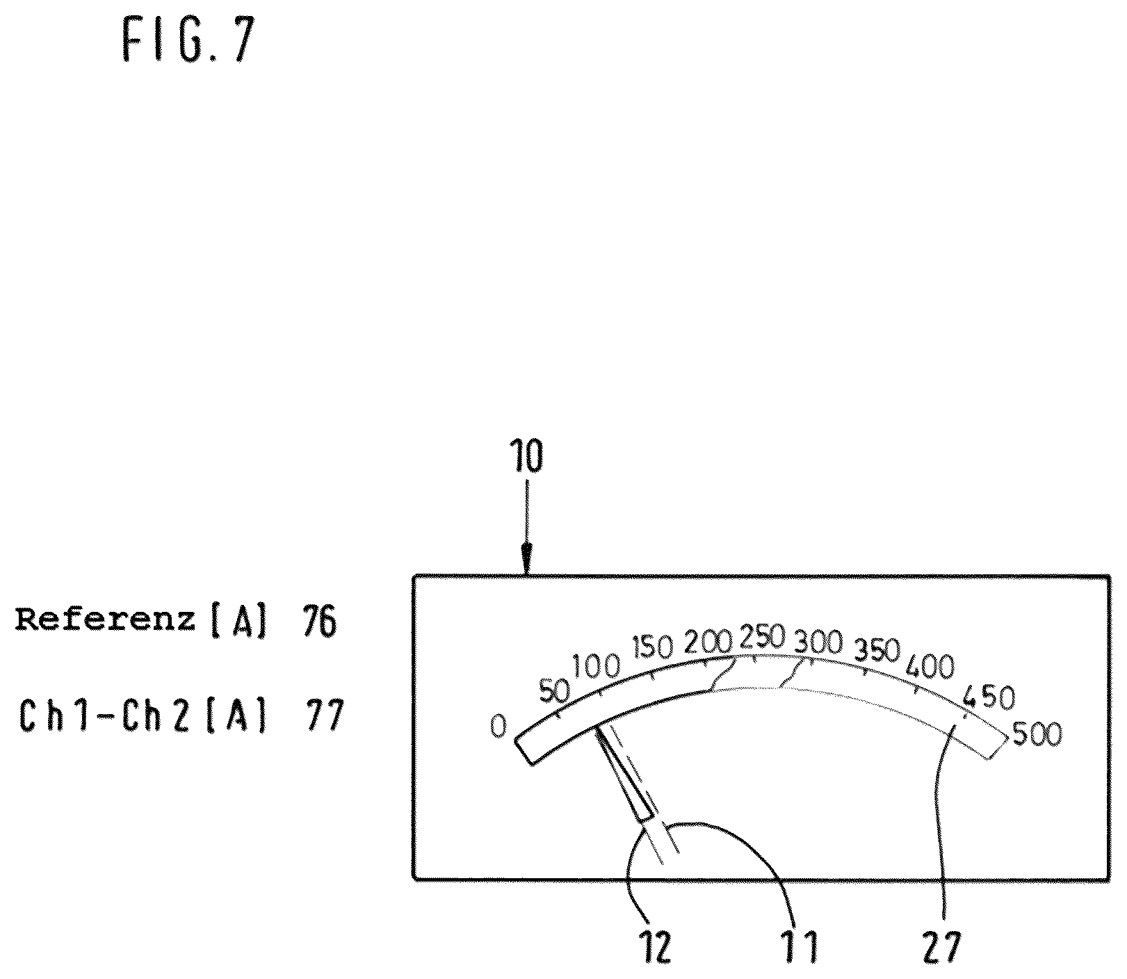 Patent US12105121 Figure 7 – Current sensor comprising a magnetic field sensor in a V-shaped arrangement
