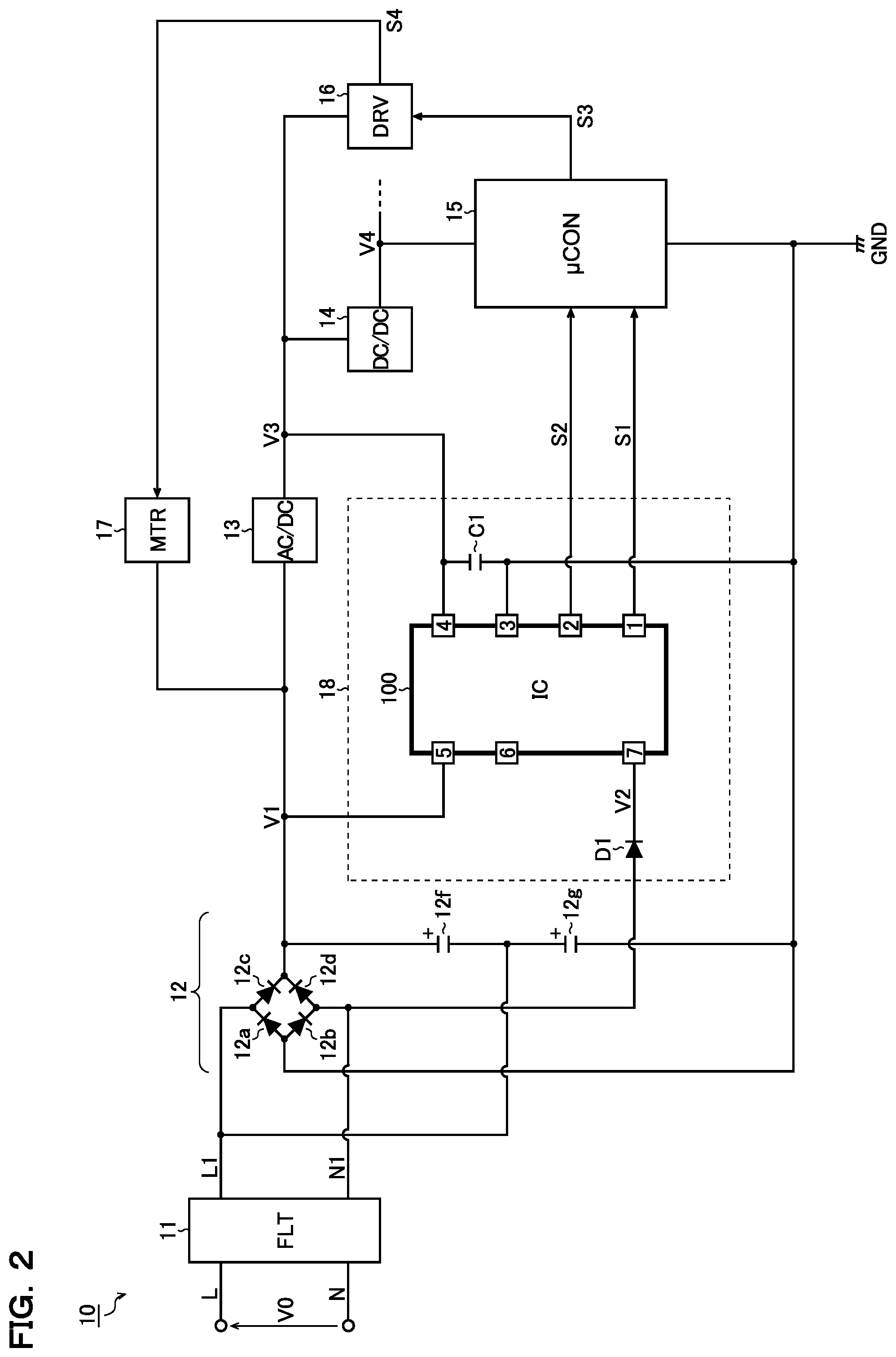 Patent US12105123 Figure 2 – Zero-crossing detection circuit