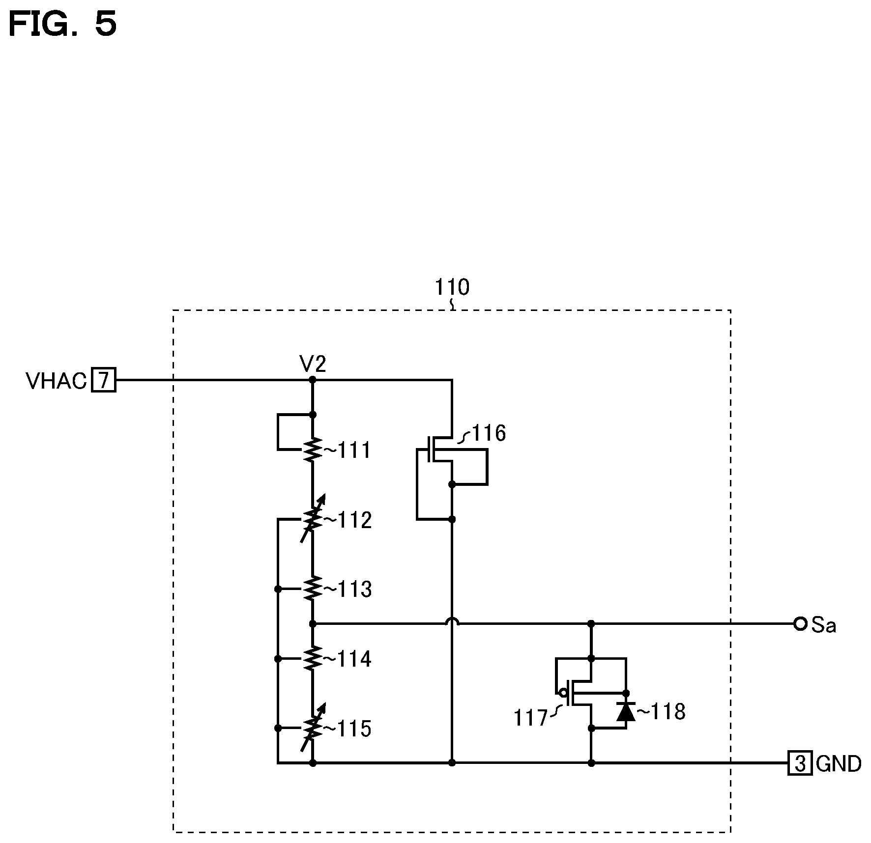 Patent US12105123 Figure 5 – Zero-crossing detection circuit