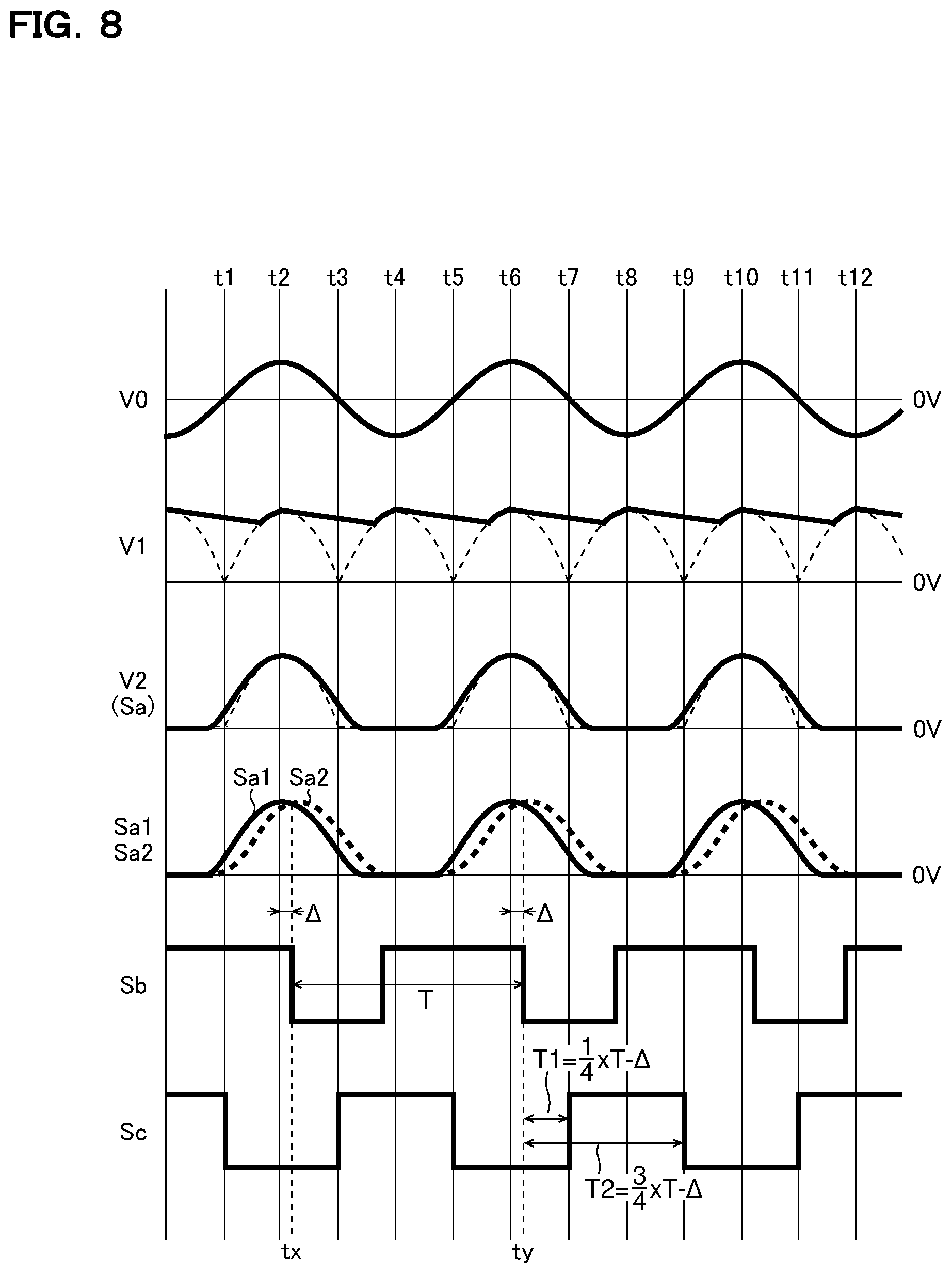 Patent US12105123 Figure 8 – Zero-crossing detection circuit