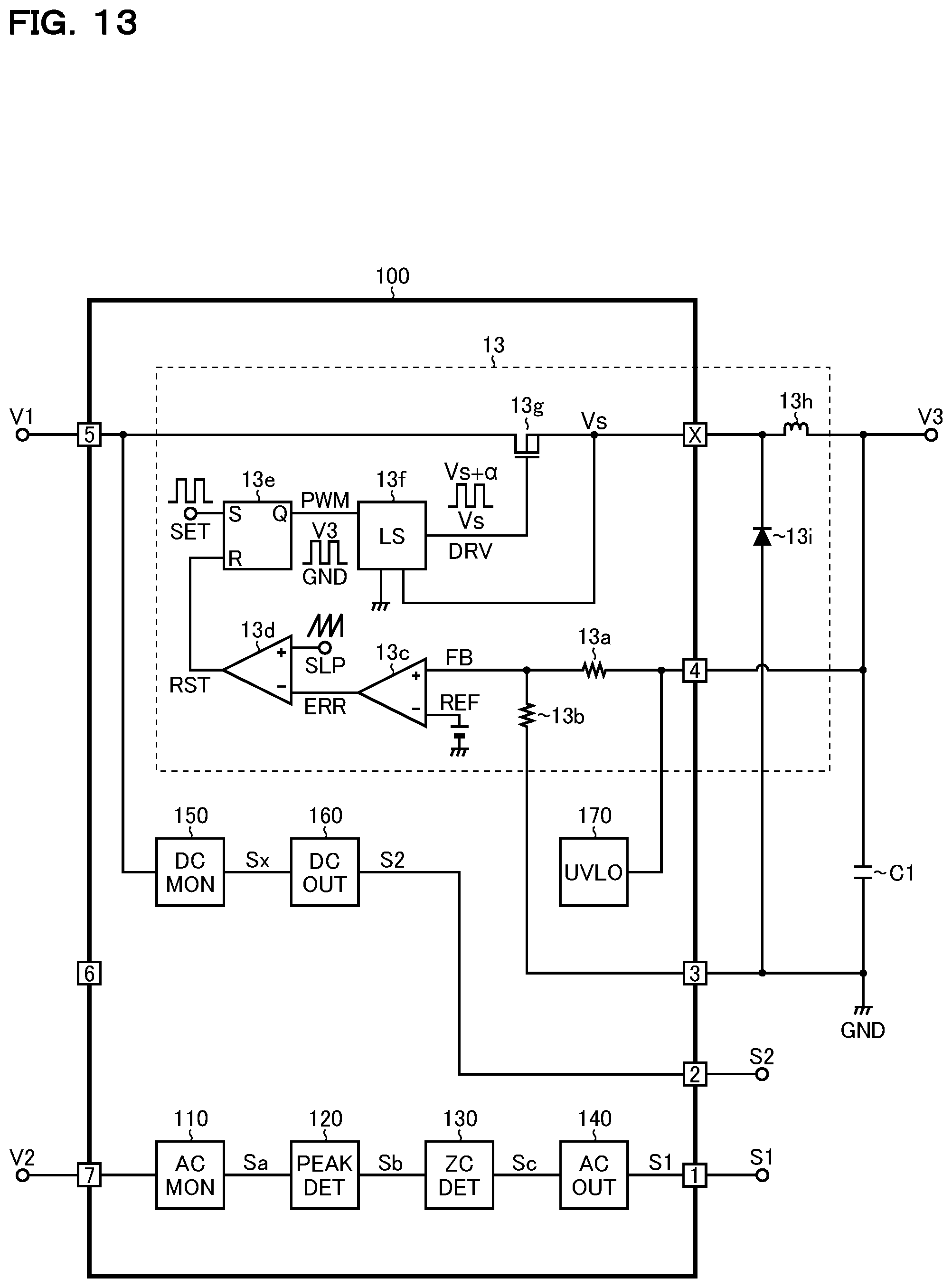 Patent US12105123 Figure 13 – Zero-crossing detection circuit