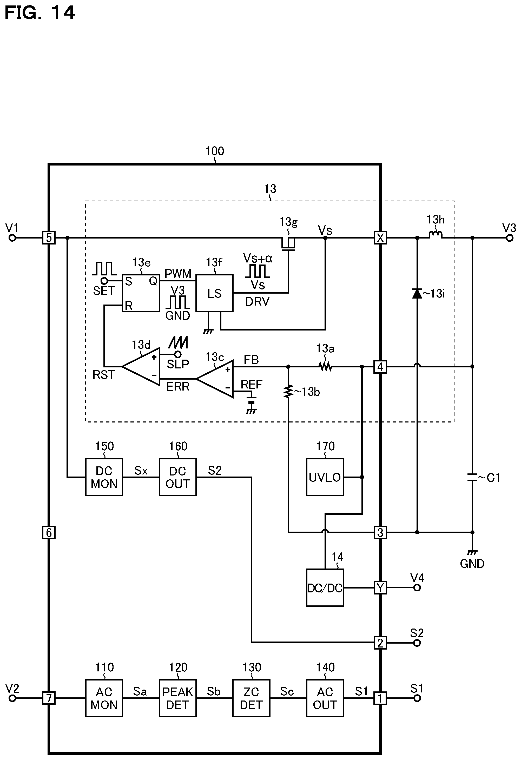 Patent US12105123 Figure 14 – Zero-crossing detection circuit
