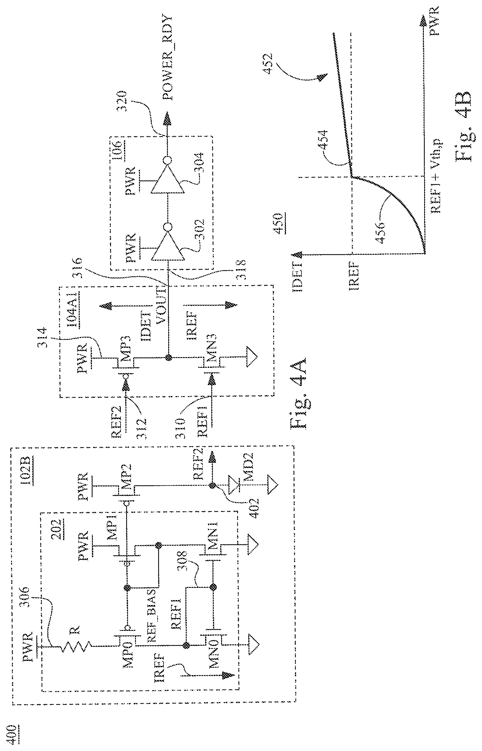 Patent US12105124 Figure 4 – System and method for constant transconductance based power supply detection