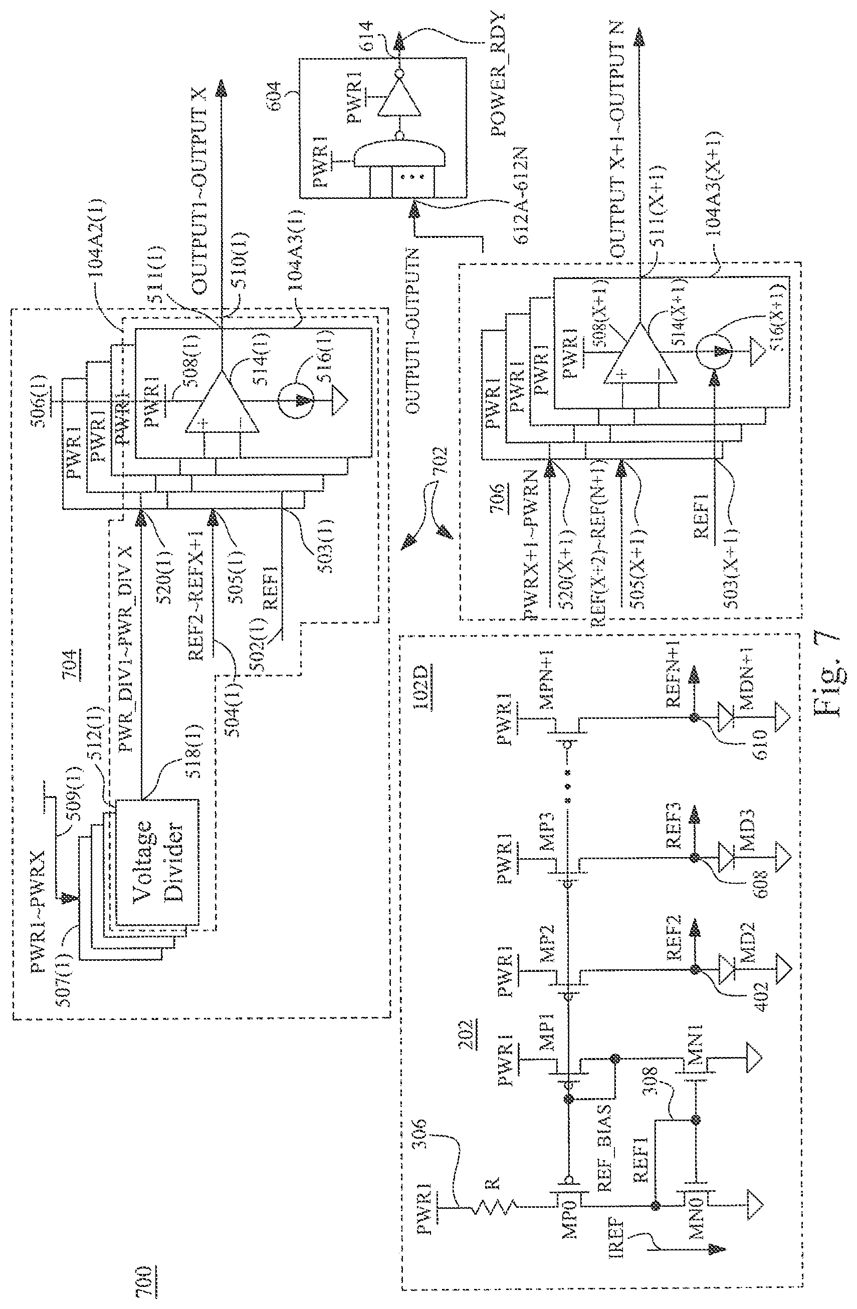 Patent US12105124 Figure 8 – System and method for constant transconductance based power supply detection