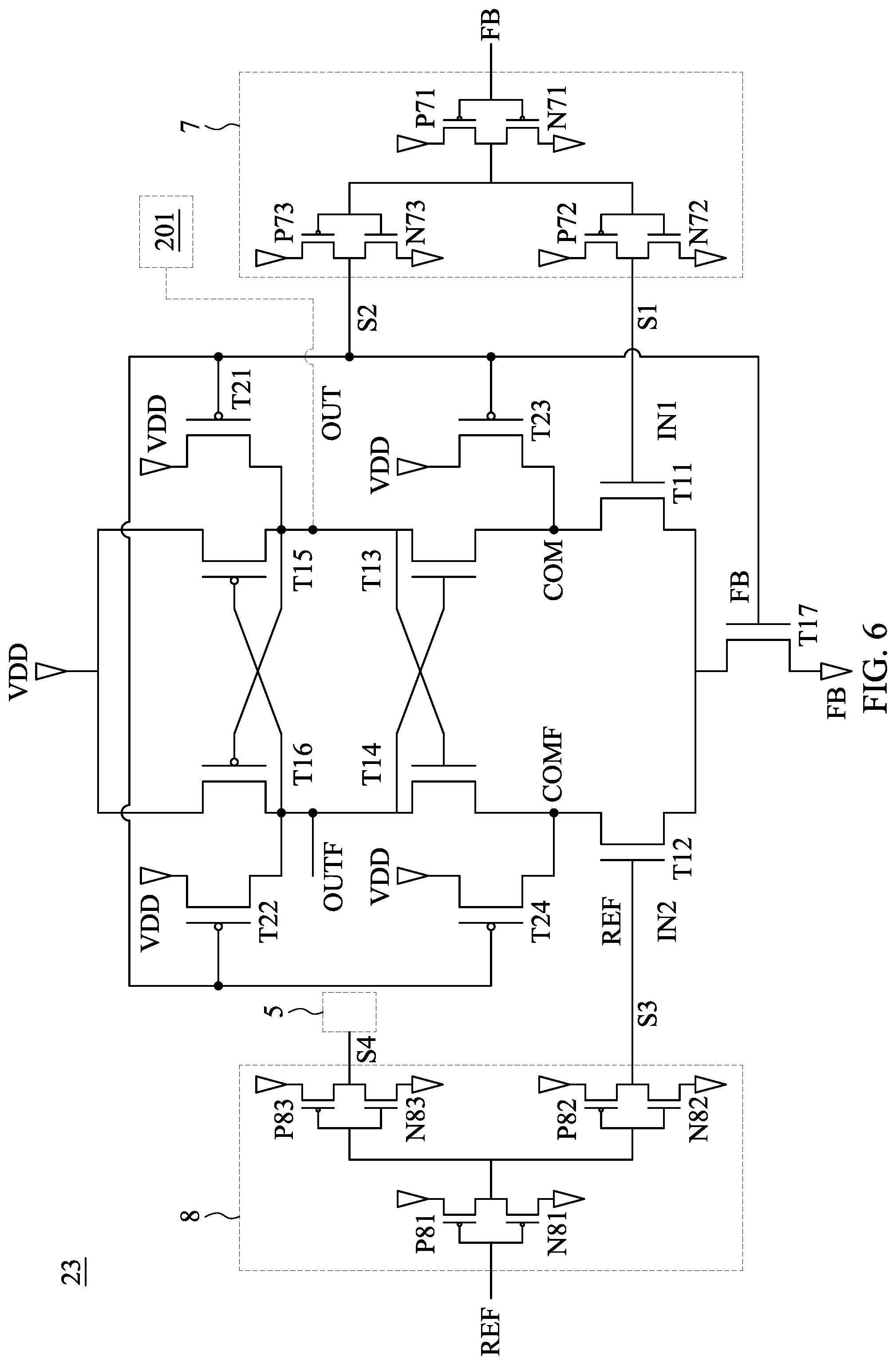 Patent US12105126 Figure 6 – Electronic device and phase detector