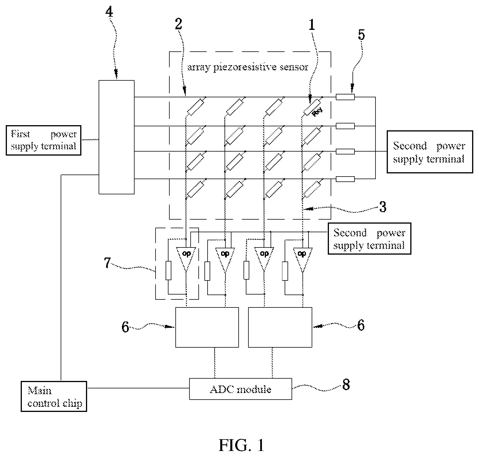 Patent US12105127 Figure 1 – Detection circuit and apparatus based on equipotential shielding