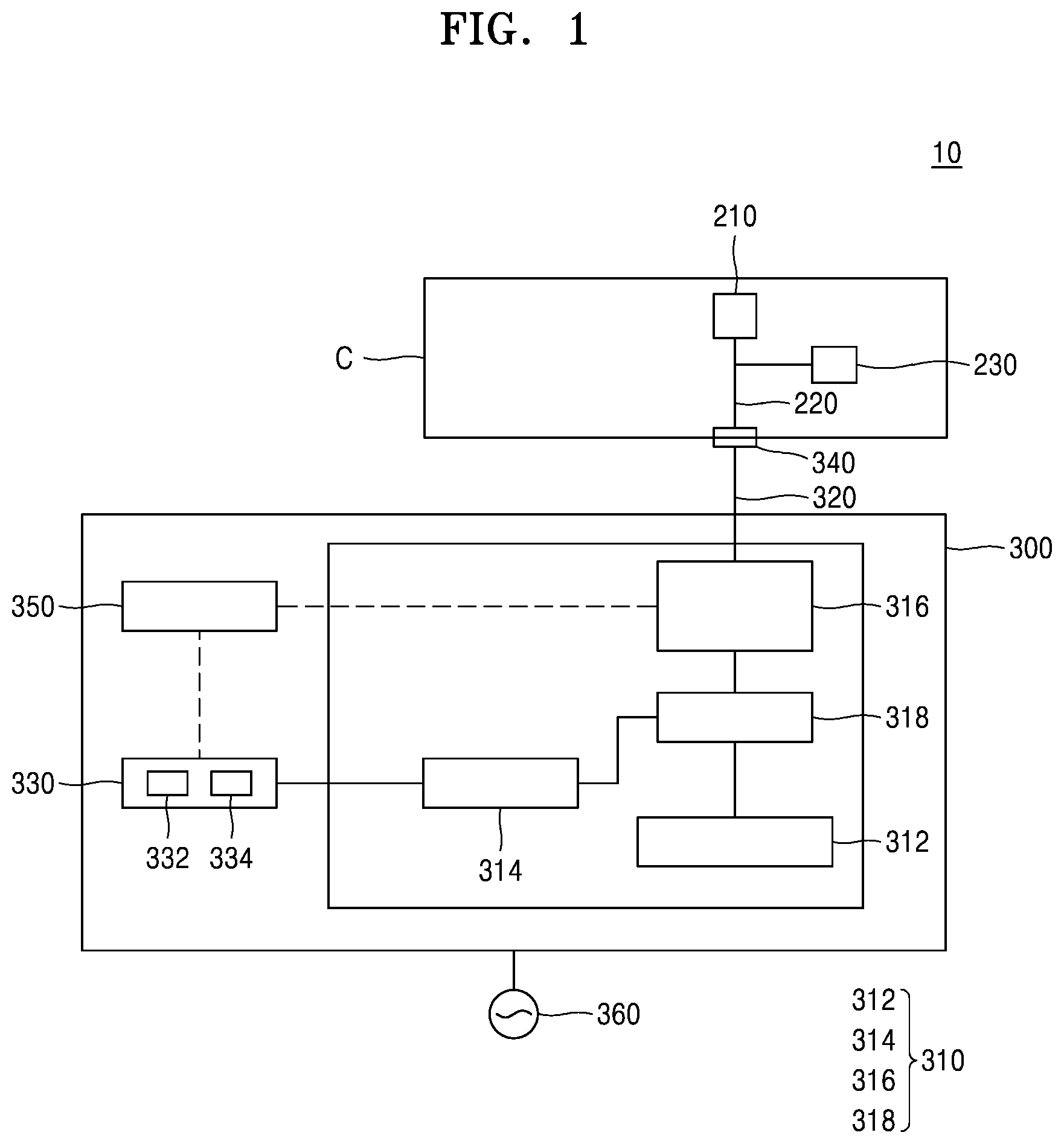 Patent US12105132 Figure 1 – Electric field measuring apparatus and method of measuring electric field using the same