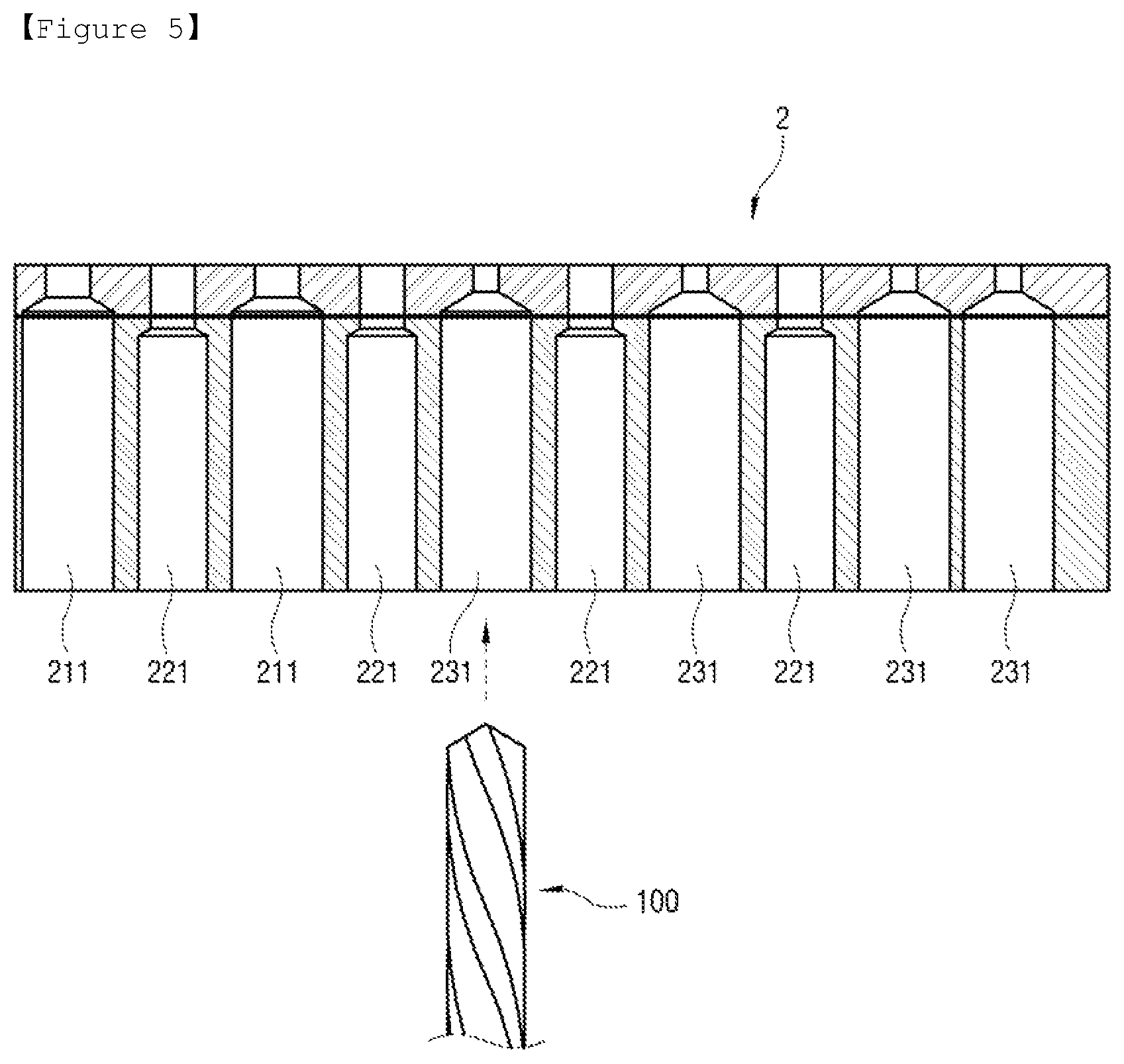 Patent US12105133 Figure 5 – Method for fabricating test socket