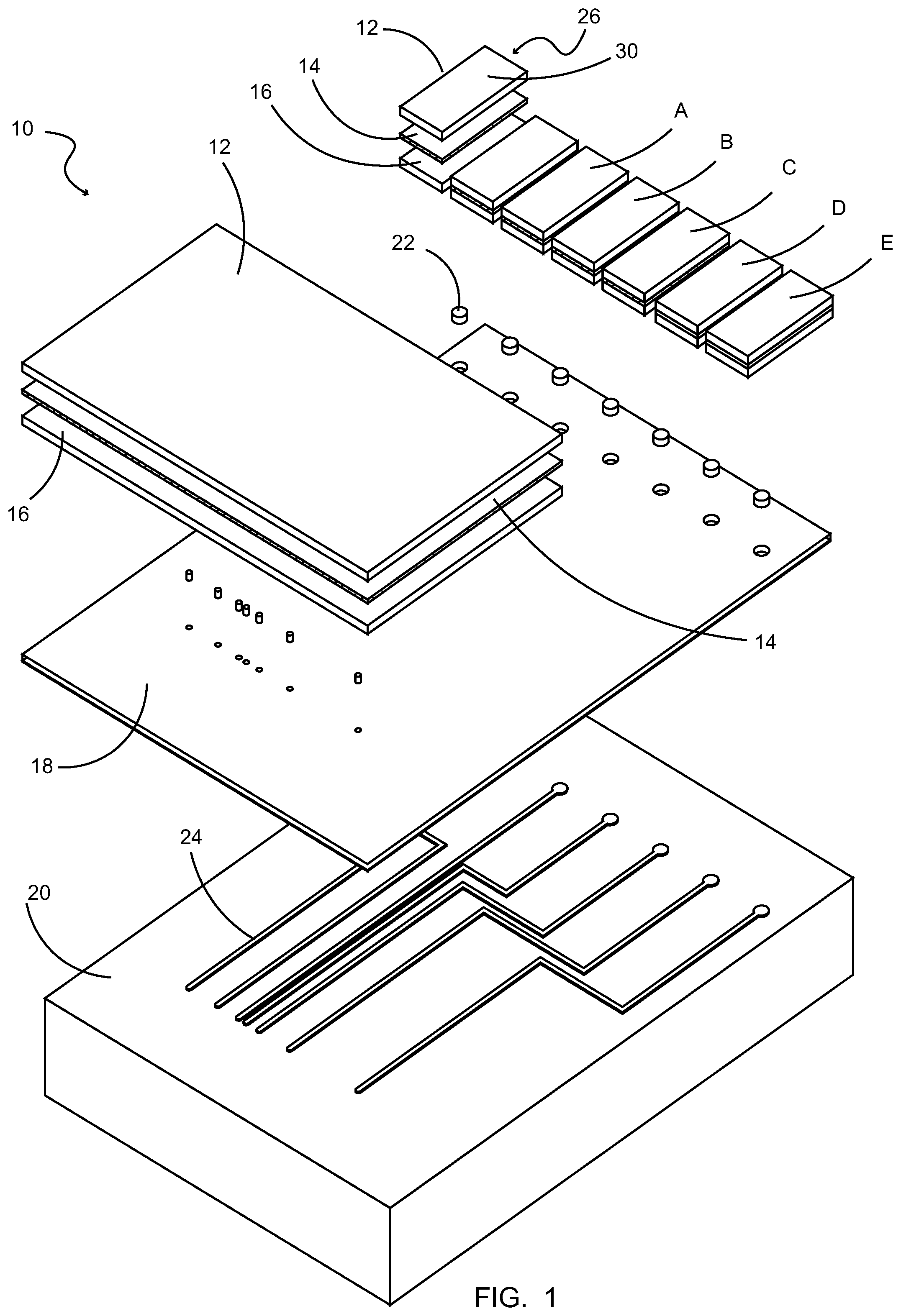 Patent US12105136 — Method for determining material parameters of a multilayer test sample — Figure 1