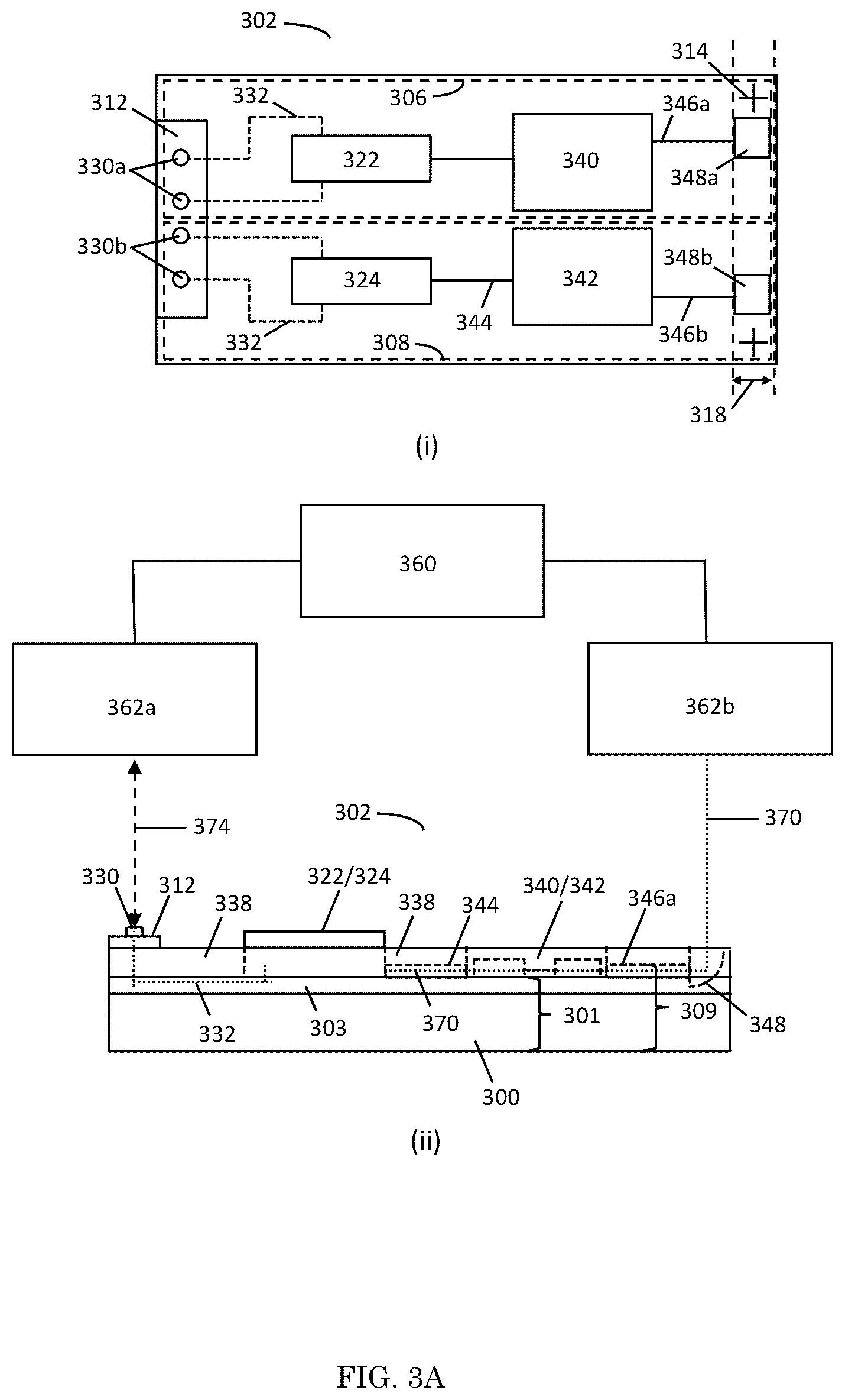 Patent US12105141 Figure 5 – Structure and method for testing of PIC with an upturned mirror