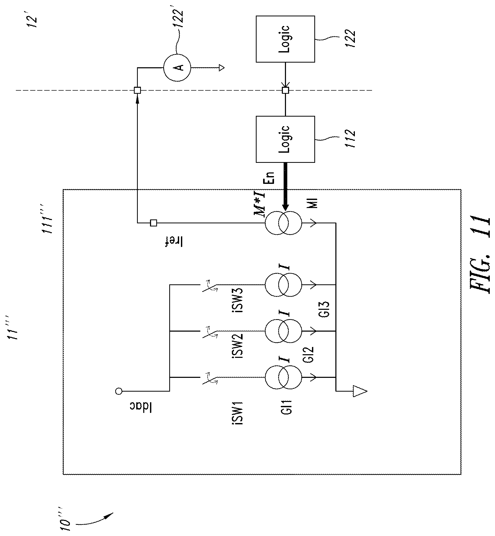 Patent US12105143 Figure 11 – System for testing an electronic circuit comprising a digital to analog converter and corresponding method and computer program product