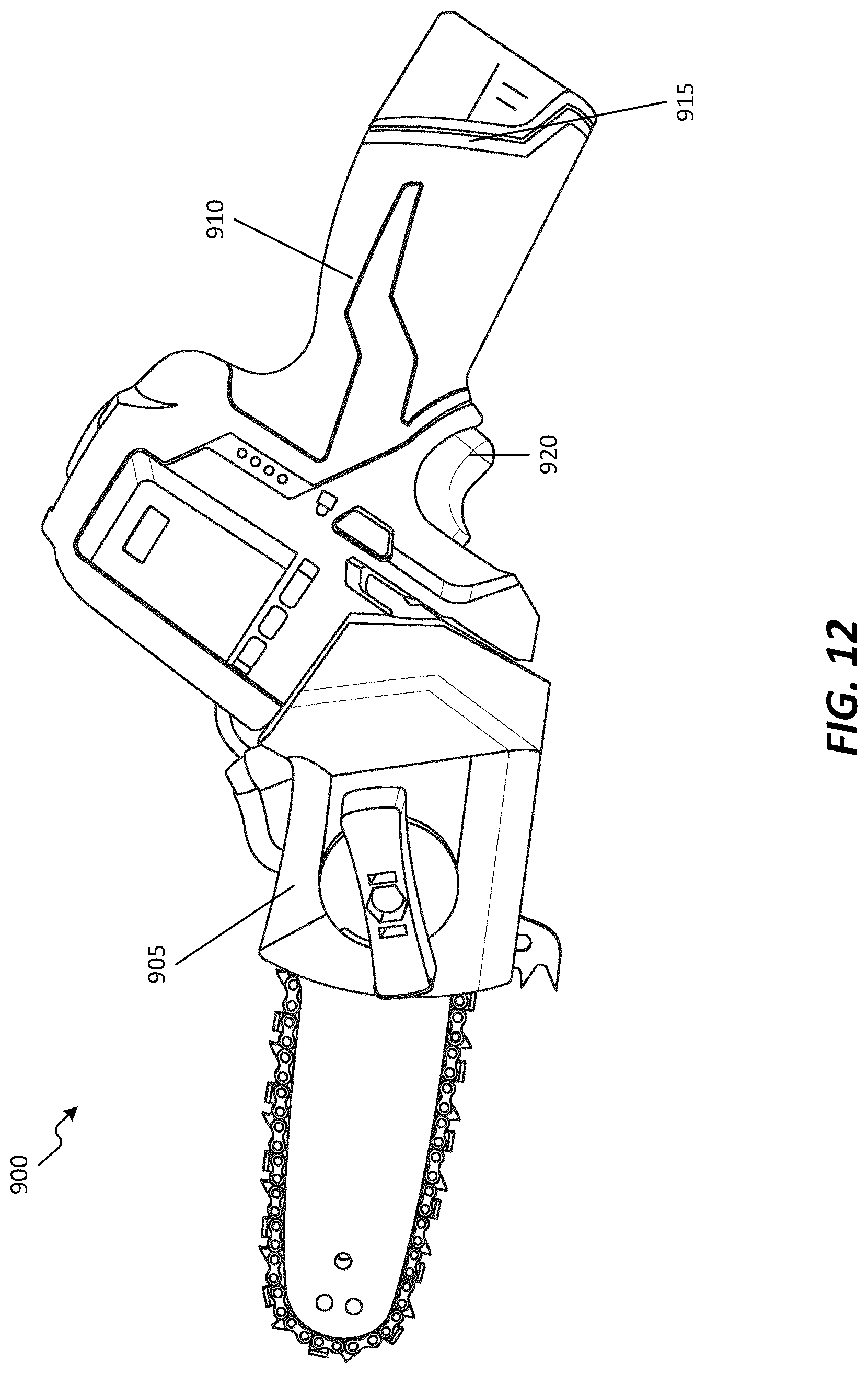 Patent US12105149 Figure 13 – Current sensing in power tool devices using a field effect transistor