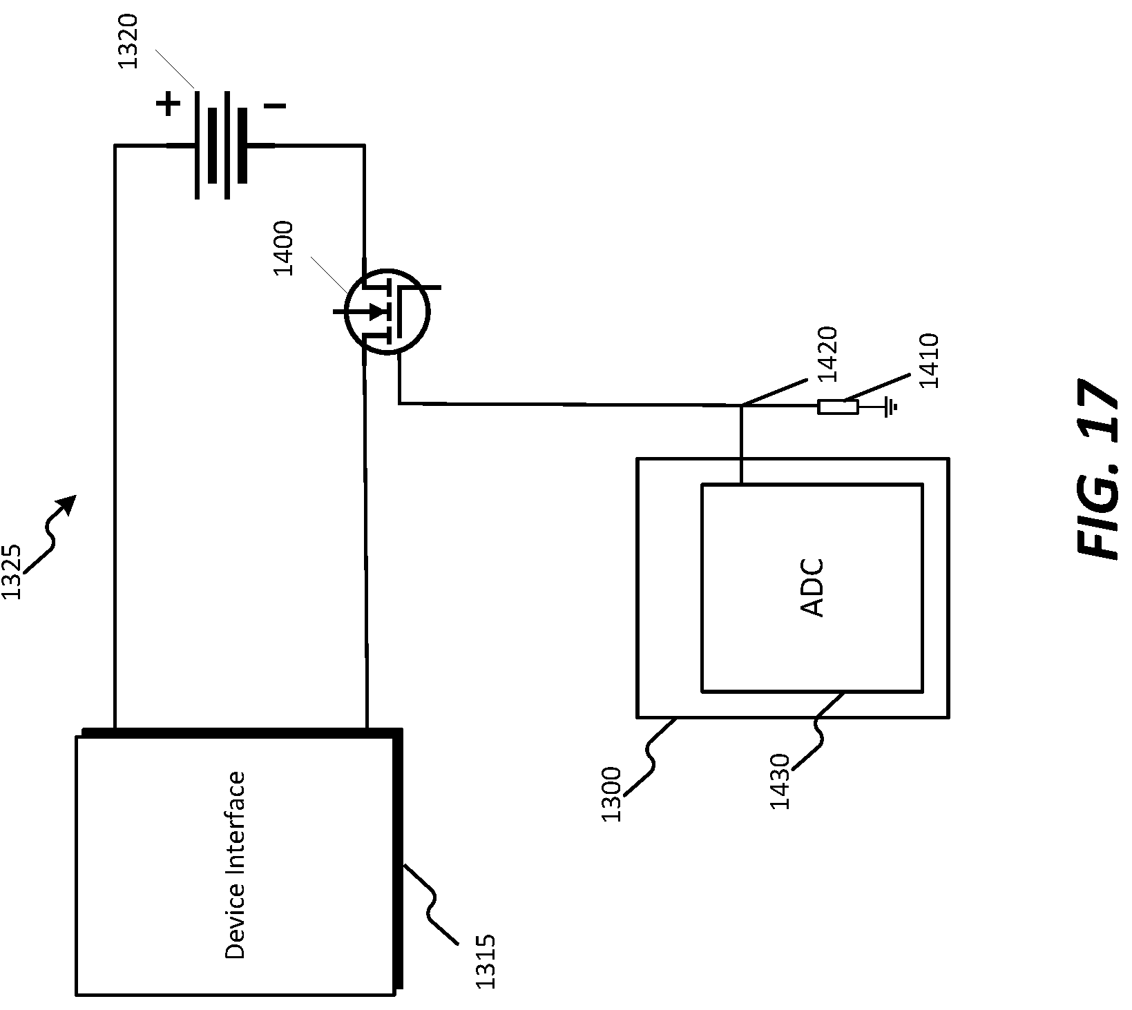 Patent US12105149 Figure 18 – Current sensing in power tool devices using a field effect transistor